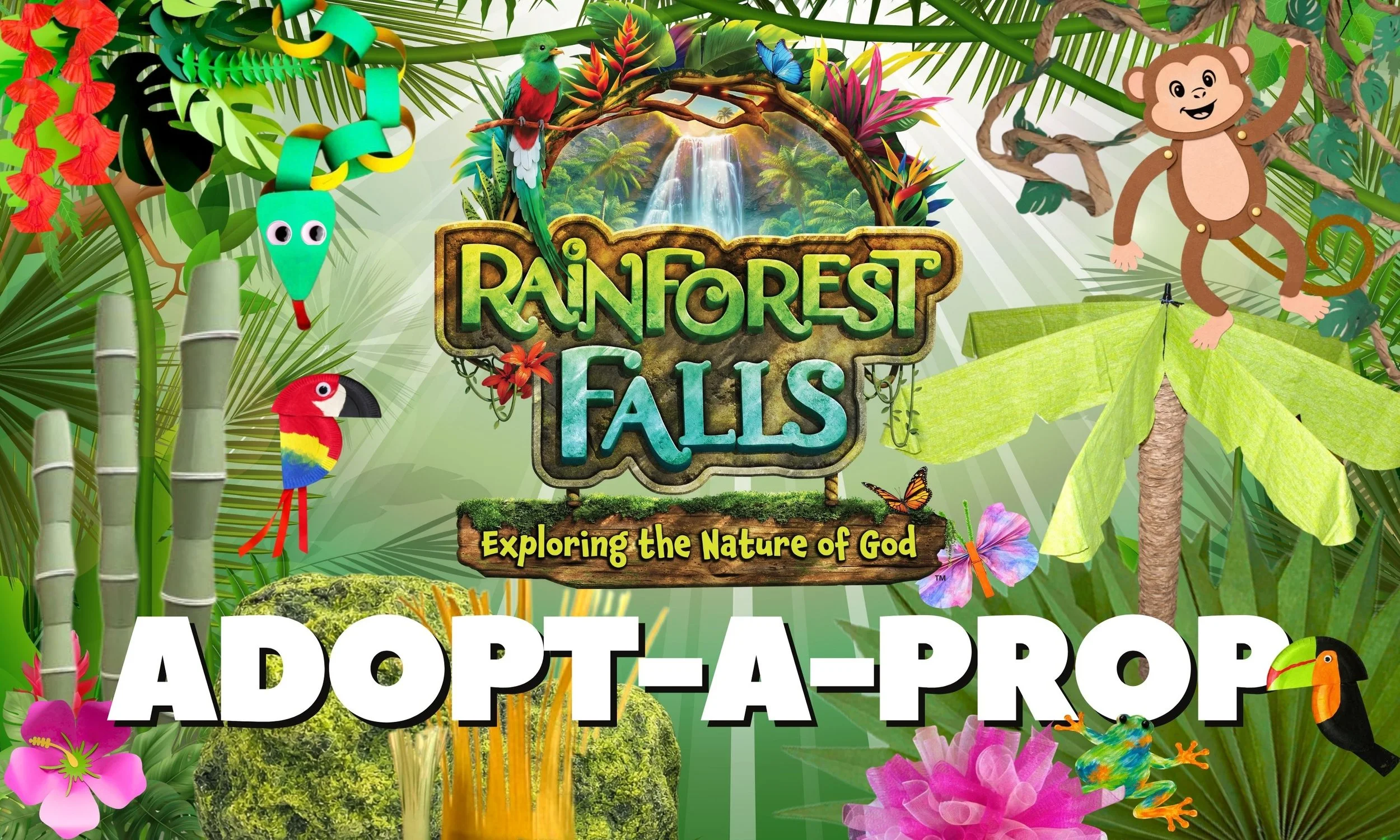 ADOPT-A-PROP: Help Bring Rainforest Falls VBS to Life! 