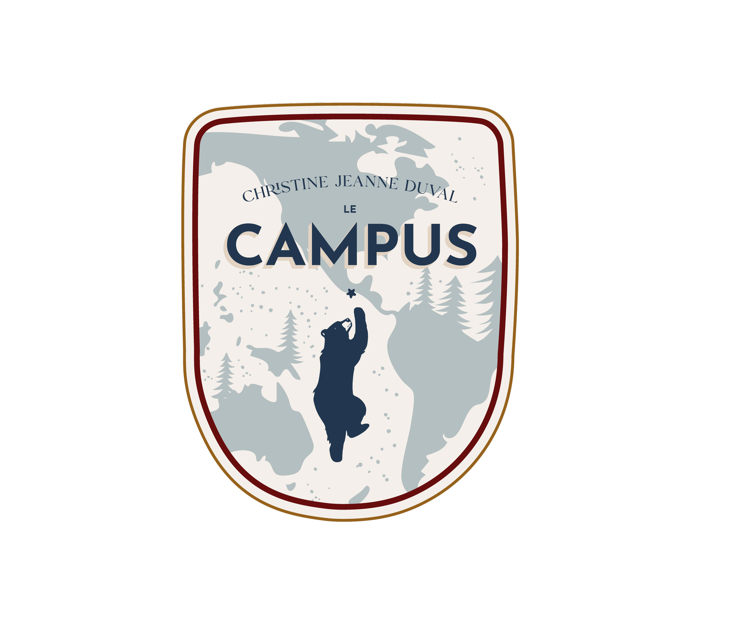 Logo de l'université du Mississippi avec une silhouette de rat et la carte du monde en arrière-plan.