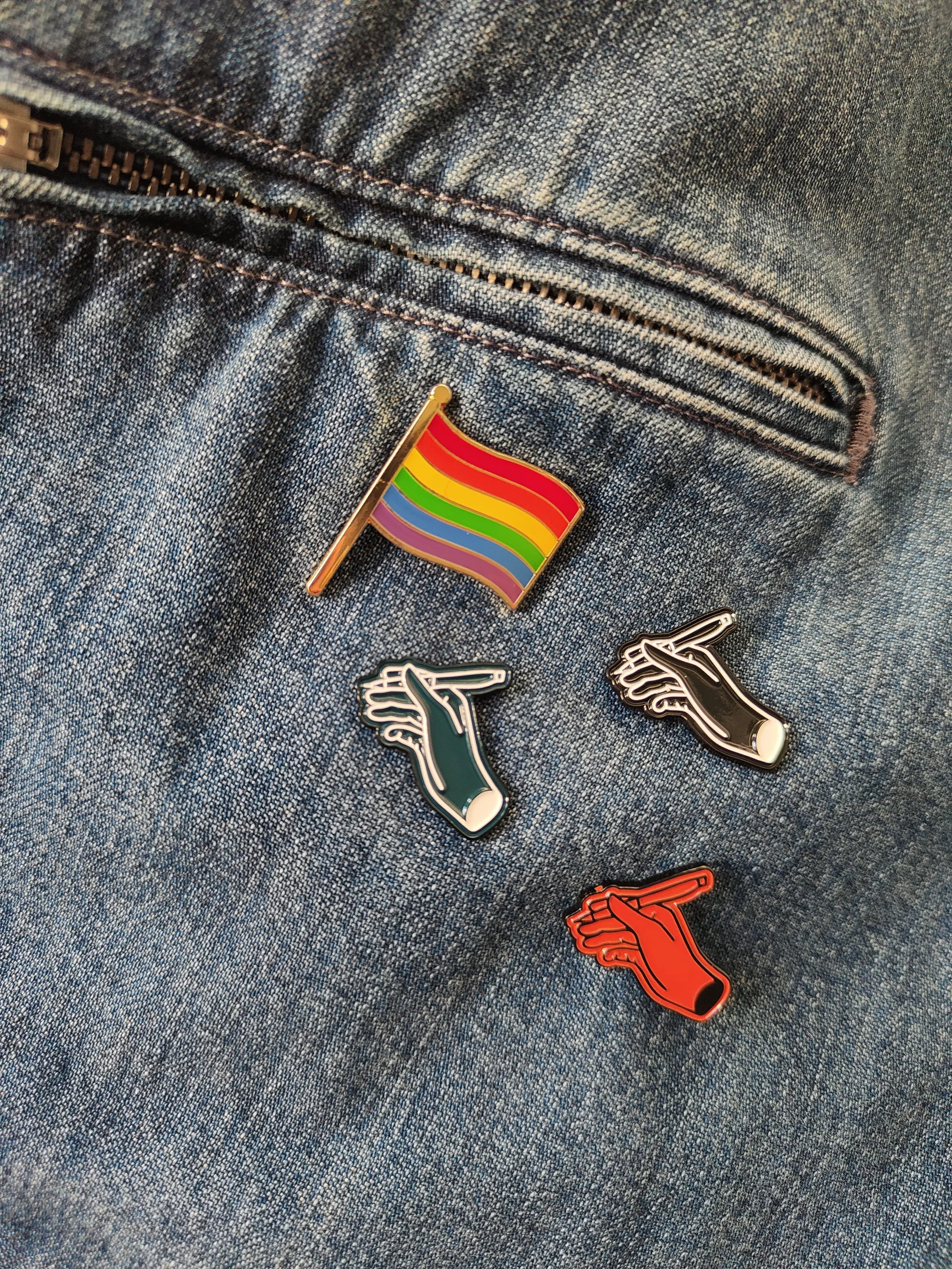 Extra Teeth pin badge