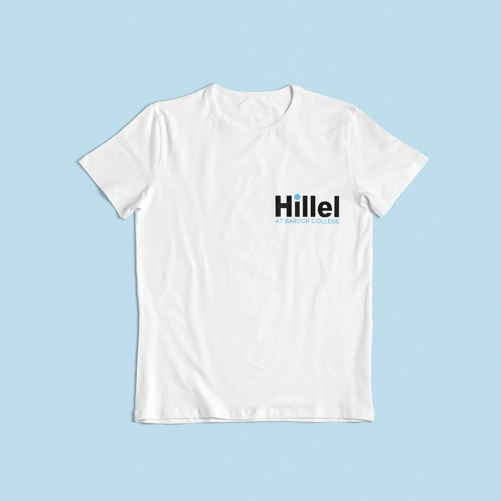Hillel at Baruch T-Shirt - White — Hillel at Baruch