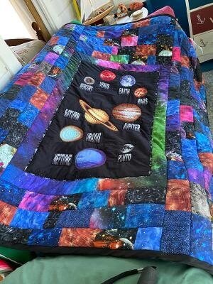  Quilt by Cathy D. of her 2nd grandson. 