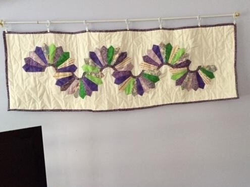   Wall hanging design by Kate Bashynski “Serpentine “ 52x18” - Elaine L. 