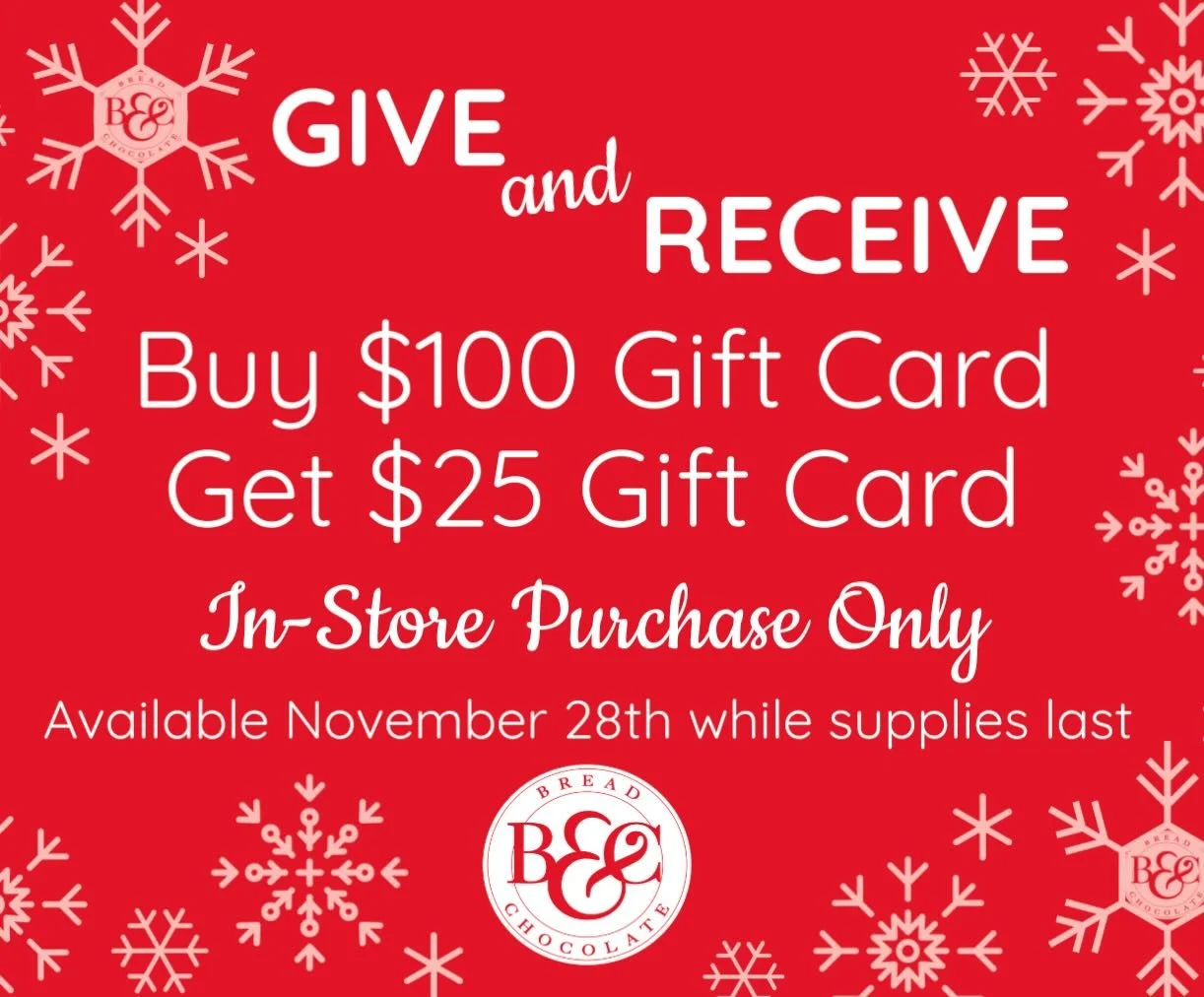 It&rsquo;s the most wonderful time of the year! Holiday gift card special available now while supplies last!