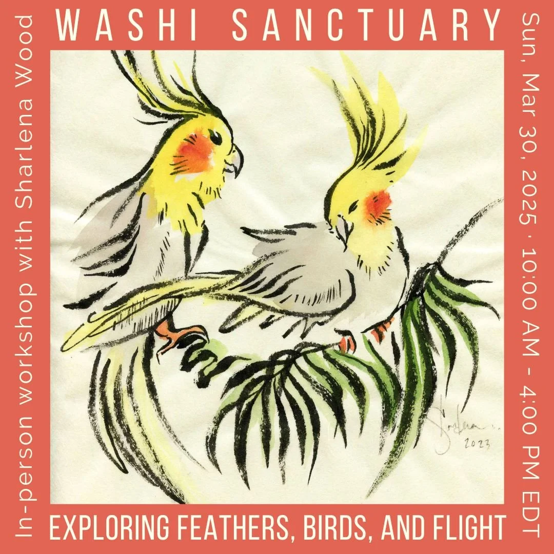 A Washi Sanctuary • Exploring feathers, birds, and flight