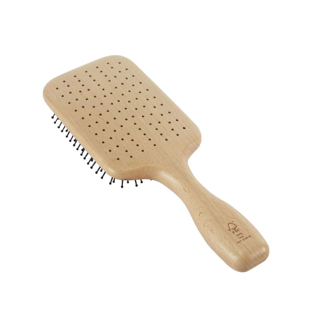 Kent (LPF2) - Pure Flow Large Vented Fine Quill Paddle Brush Back
