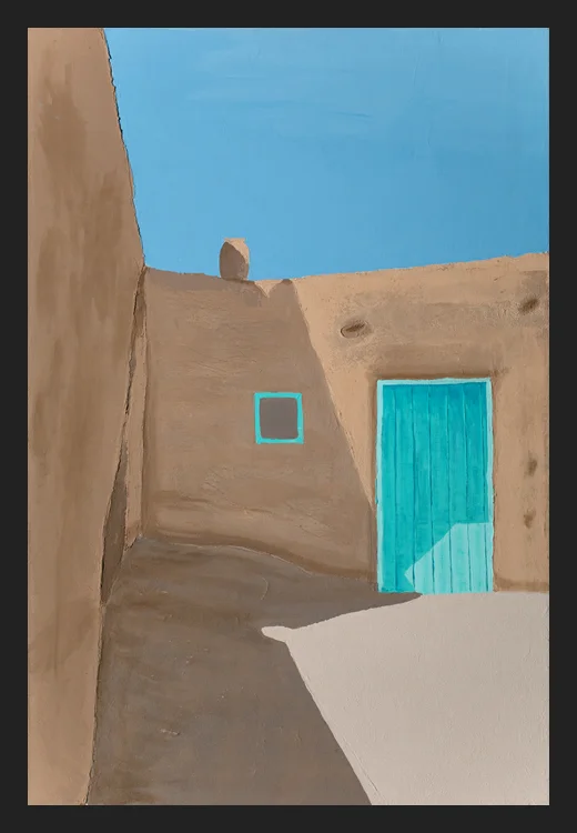 TAOS TOURQUOISE DOOR
