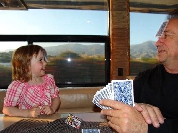 Happy Father&rsquo;s Day! Here&rsquo;s one of the many pleasures of being a father and being cheated at every hand. (This photo was taken back in 2009.)