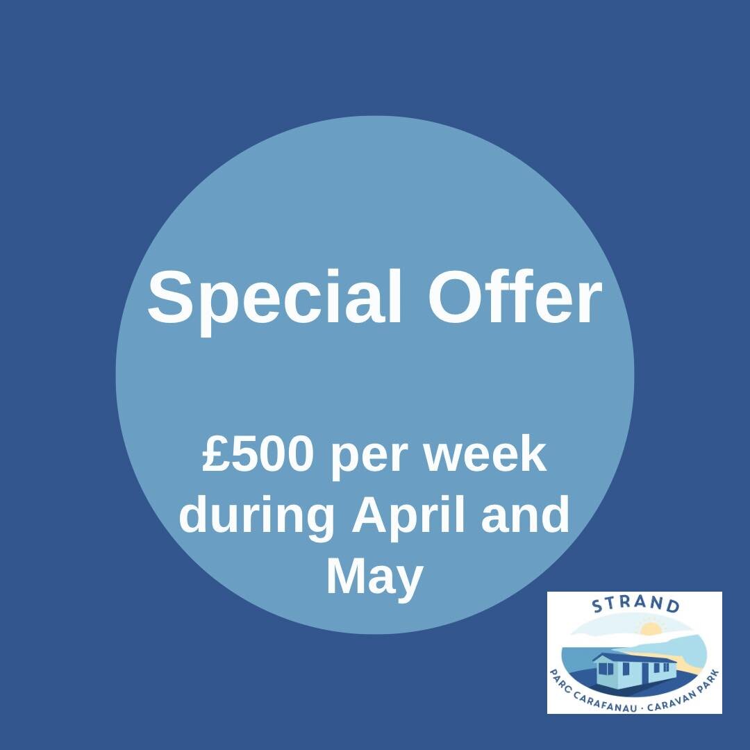 🚨 Special Offer 🚨

&pound;500 per week for our holiday home caravans!

https://www.strandcaravanpark.com/en/caravanholidays

#spring #holidays #benllech #ynysm&ocirc;n #anglesey #isleofanglesey #cymru #wales #holidayhomes #caravanholiday
