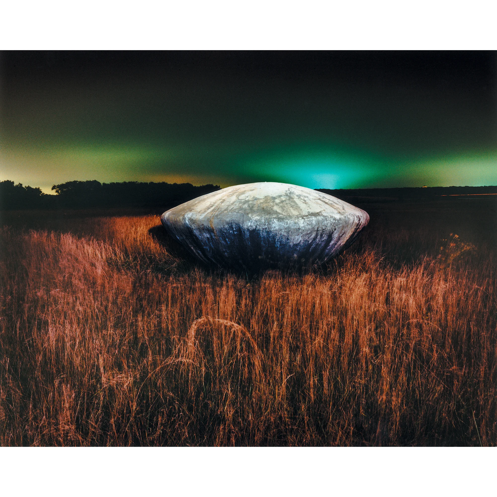Gene Highstein’s “Concrete Flying Saucer”, Highland Park, Illinois, 1983