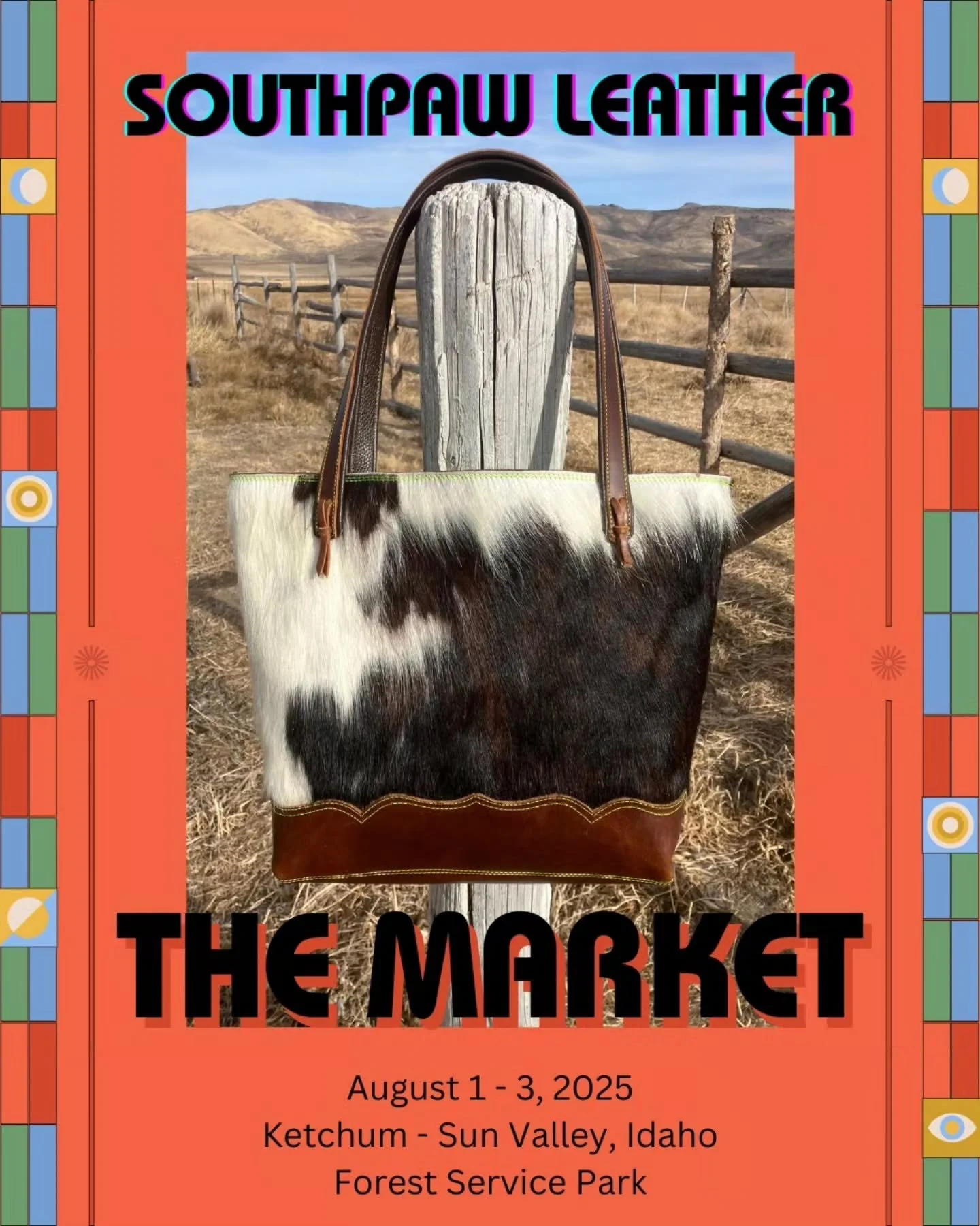 Southpaw Leather @southpawleather will be at The Market, August 1-3, and this is her story: My name is Michelle Castillo, I am located in the Wood River Valley, and have been making quality handmade leather product for over 40 years. 

We can&rsquo;t