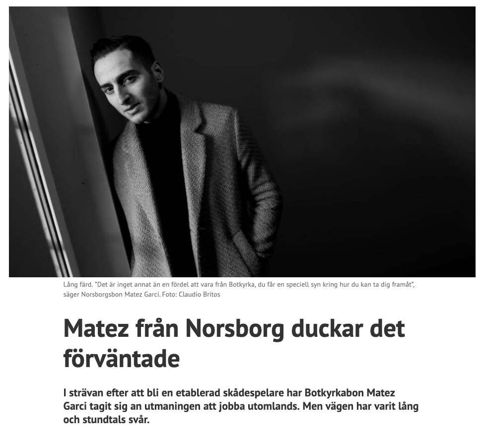 MATEZ GARCI “COMING FROM THE HOODS OF STOCKHOLM ONLY MAKES YOU STRONGER!”