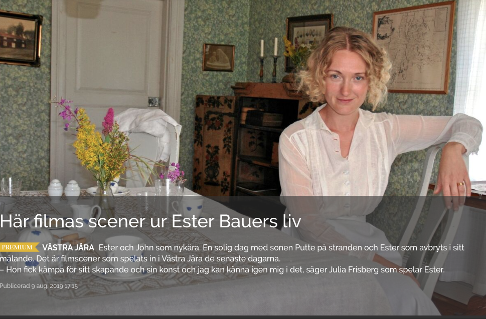 Action. The life Ester Bauer Starts Filming.