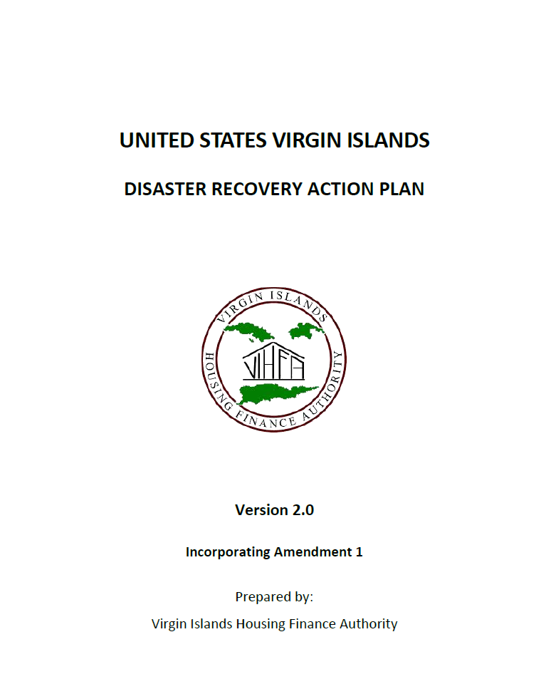 USVI DISASTER RECOVERY ACTION PLAN