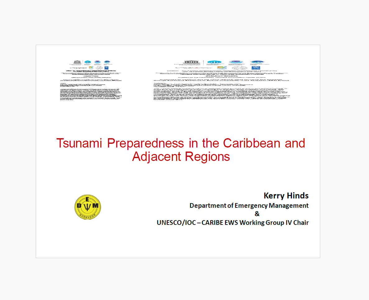 Tsunami Preparedness in the Caribbean