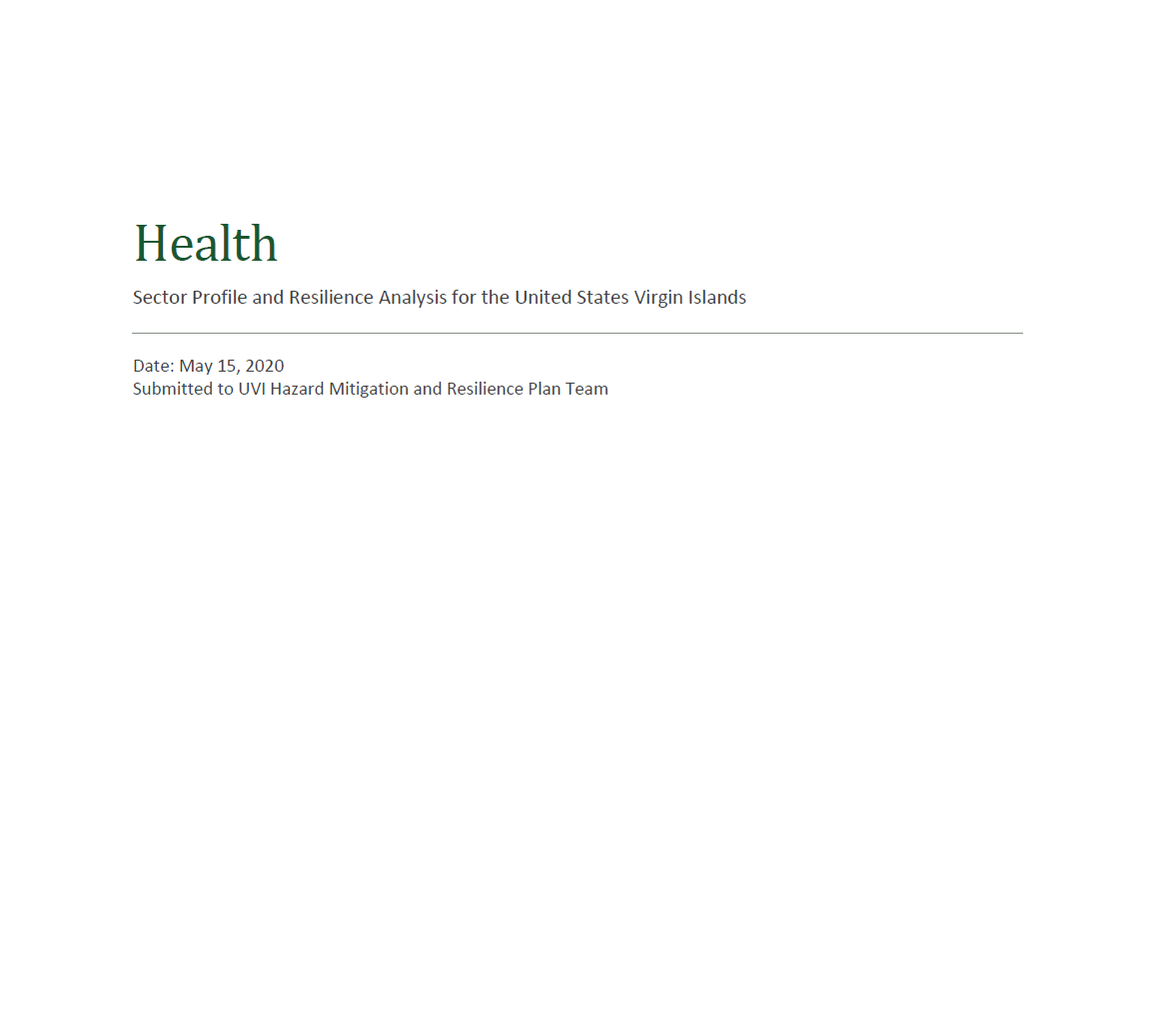 Econsult - Health Sector Profile