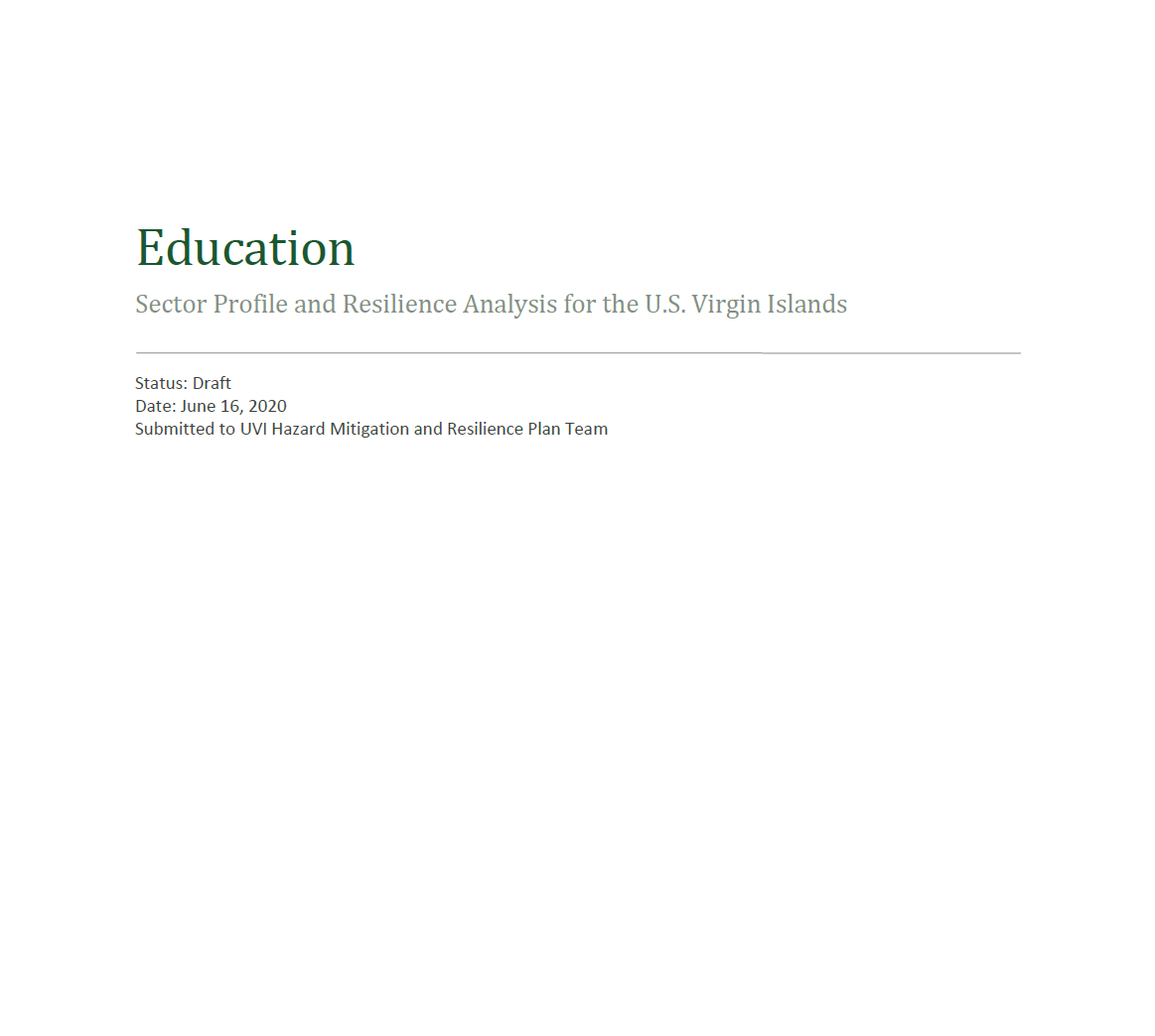 Econsult - Education Sector Profile