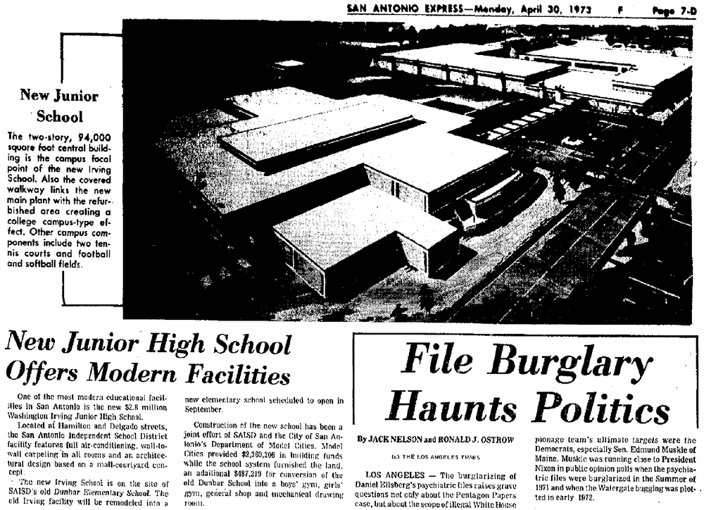   San Antonio Express , April 30, 1973, pg. 48 