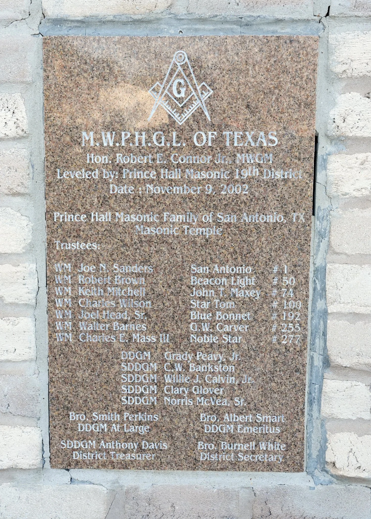 Masonic Temple Cornerstone
