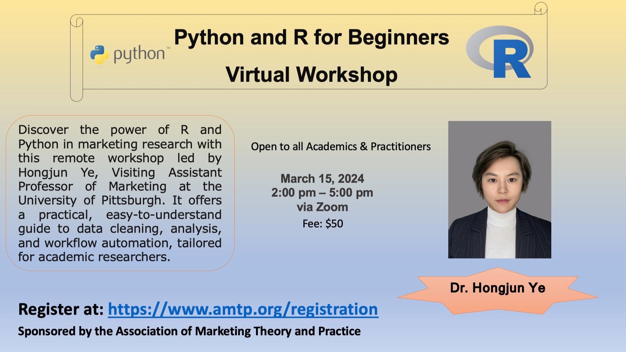 Upcoming Workshops — Association of Marketing Theory & Practice