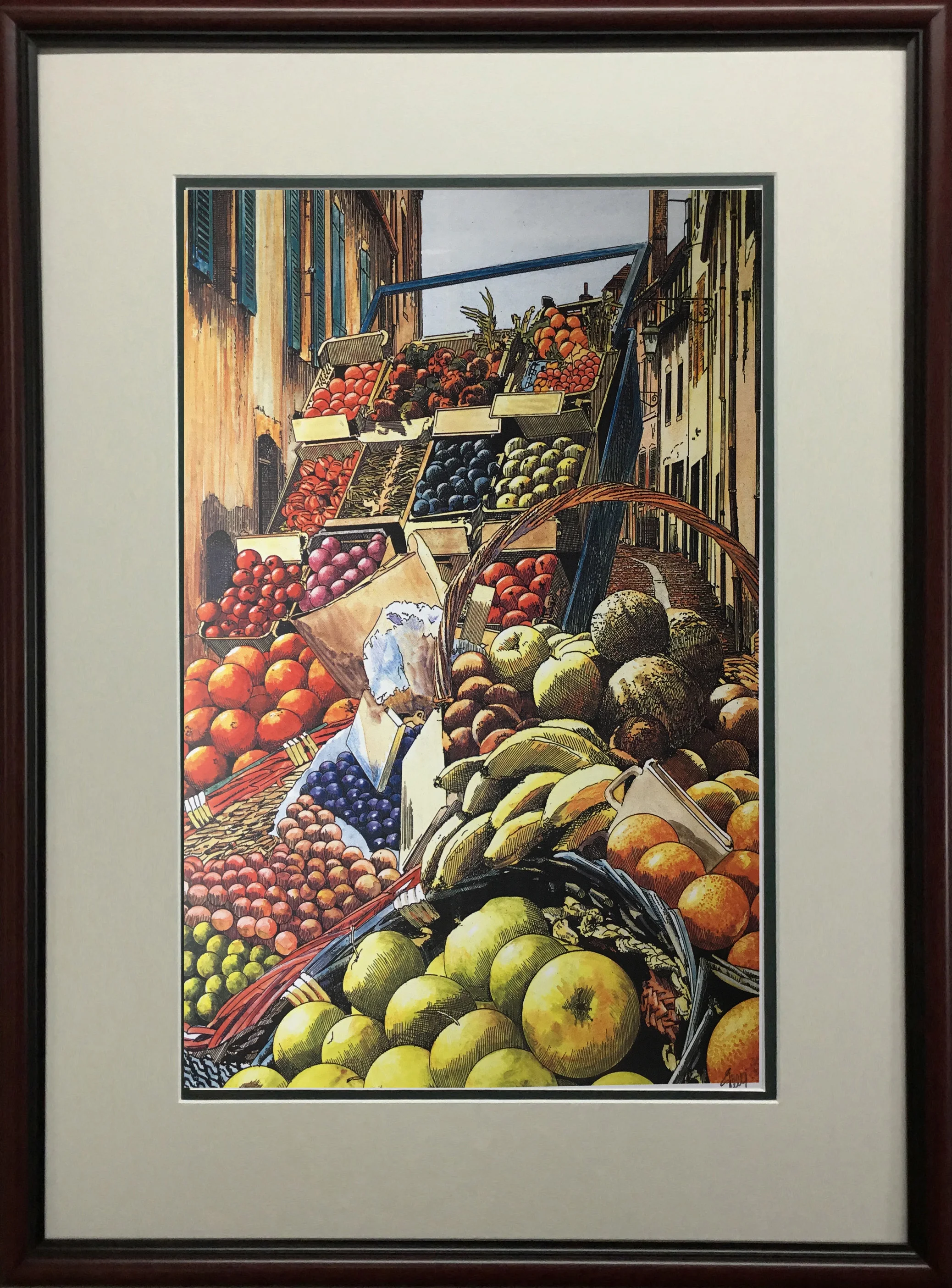 Fruit Market in La Motte FRAMED.jpg
