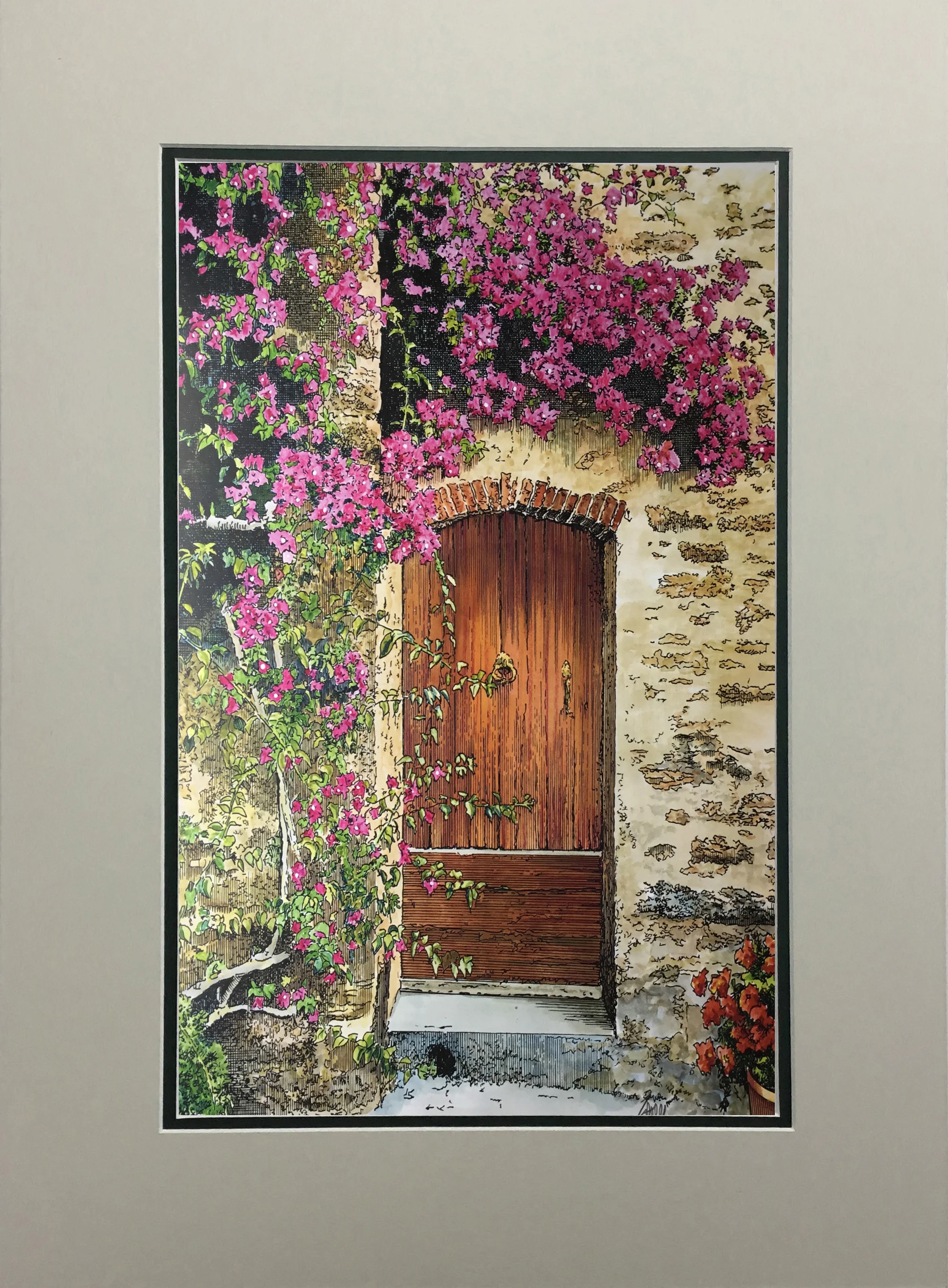 Pink Climbing Roses MATTED.jpg