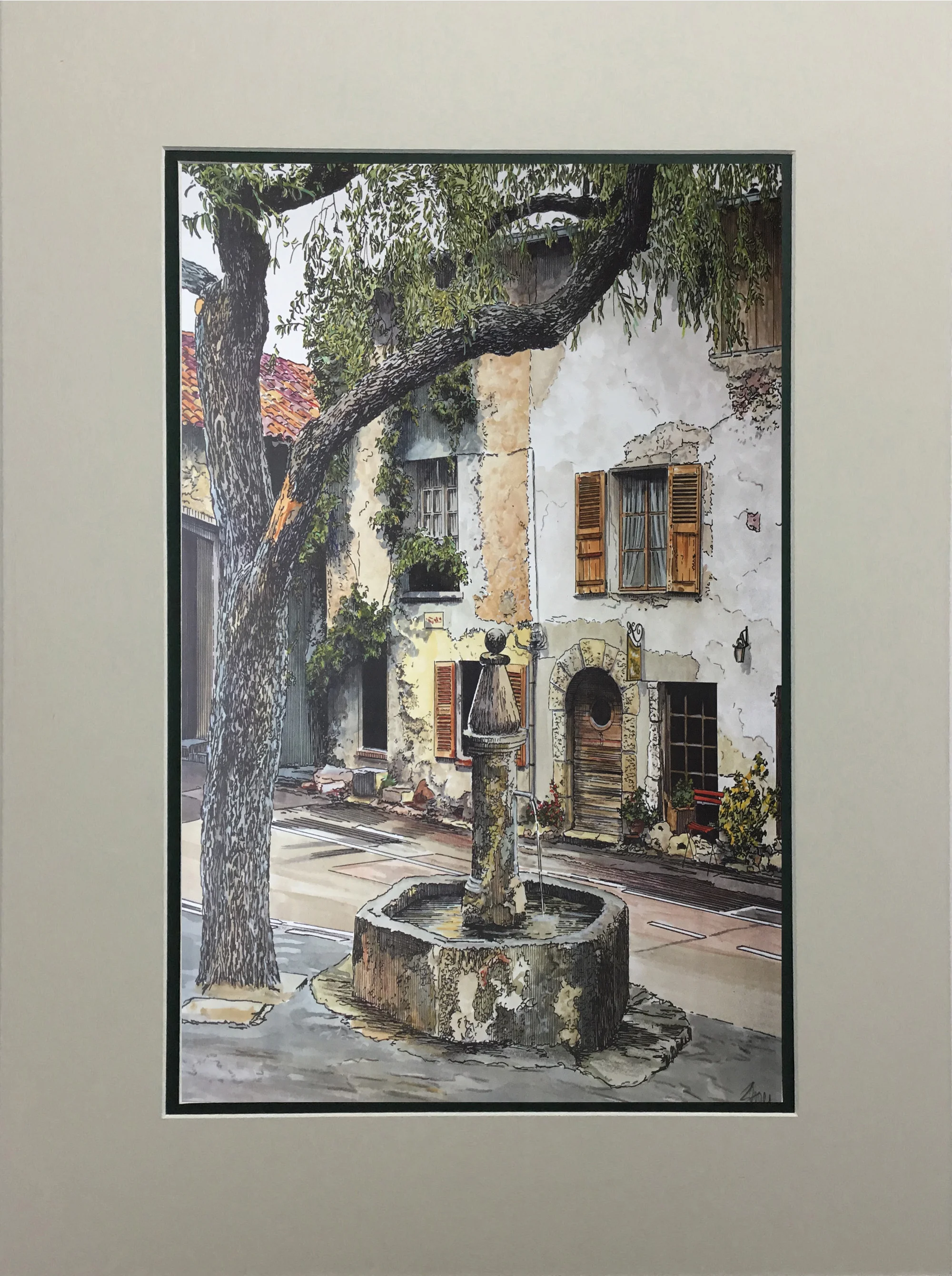 Village Fountain MATTED.jpg