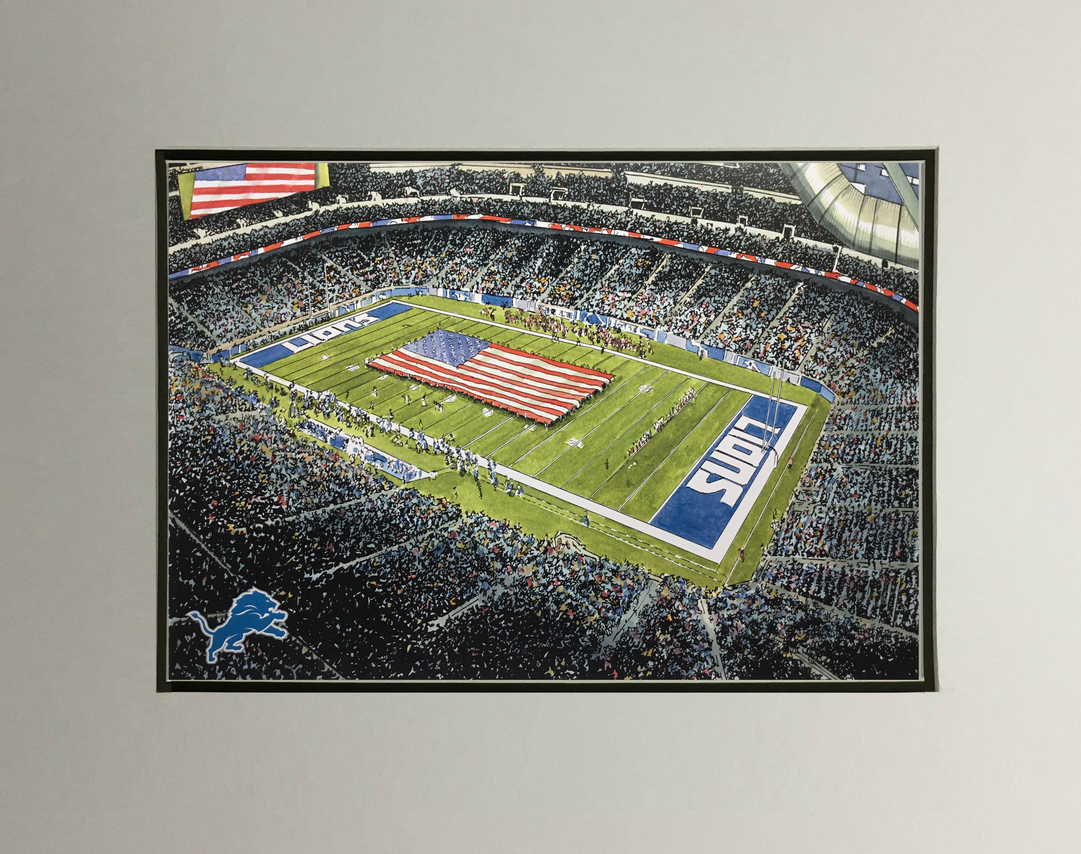 Detroit Lions, Ford FieldMat.png