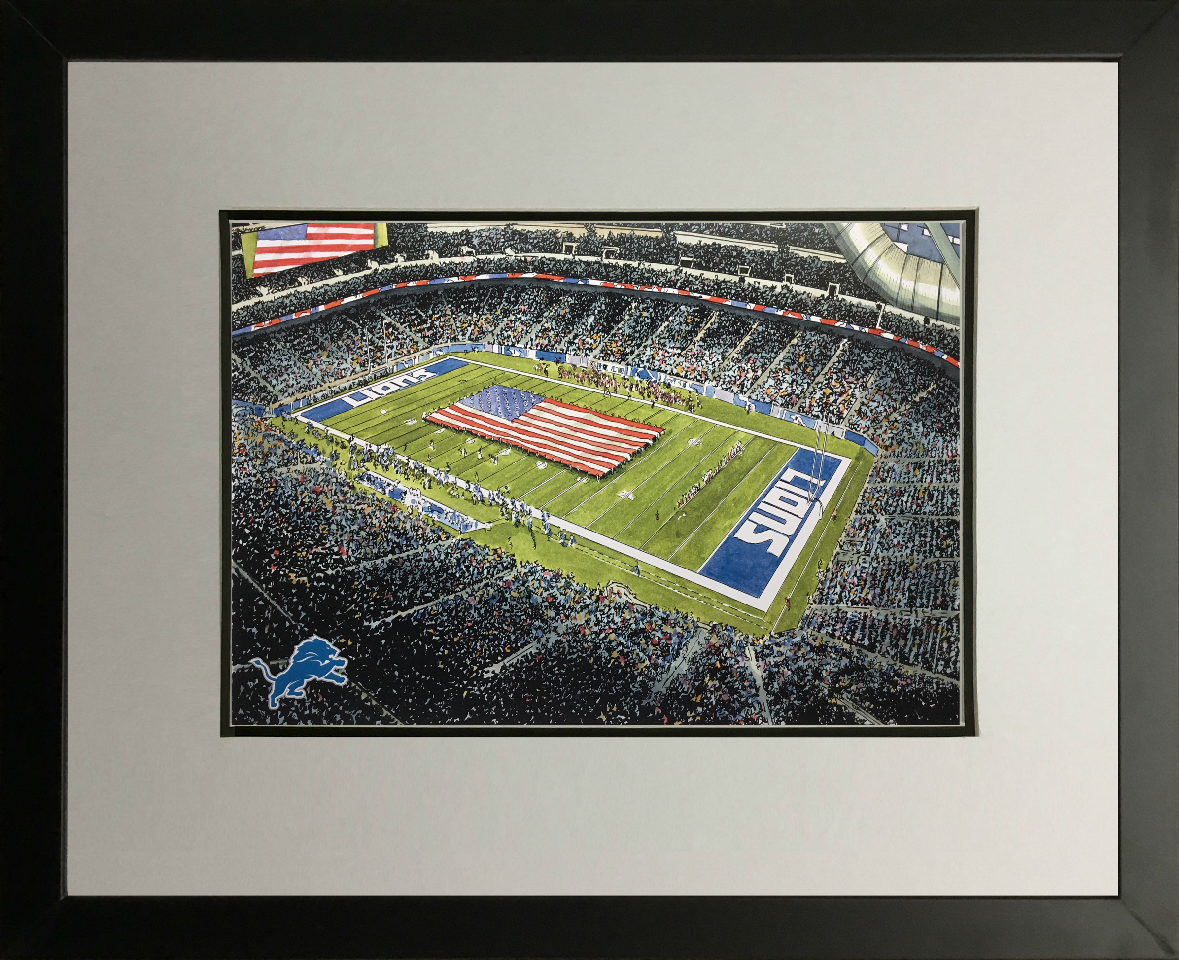 Detroit Lions, Ford FieldFrame.png