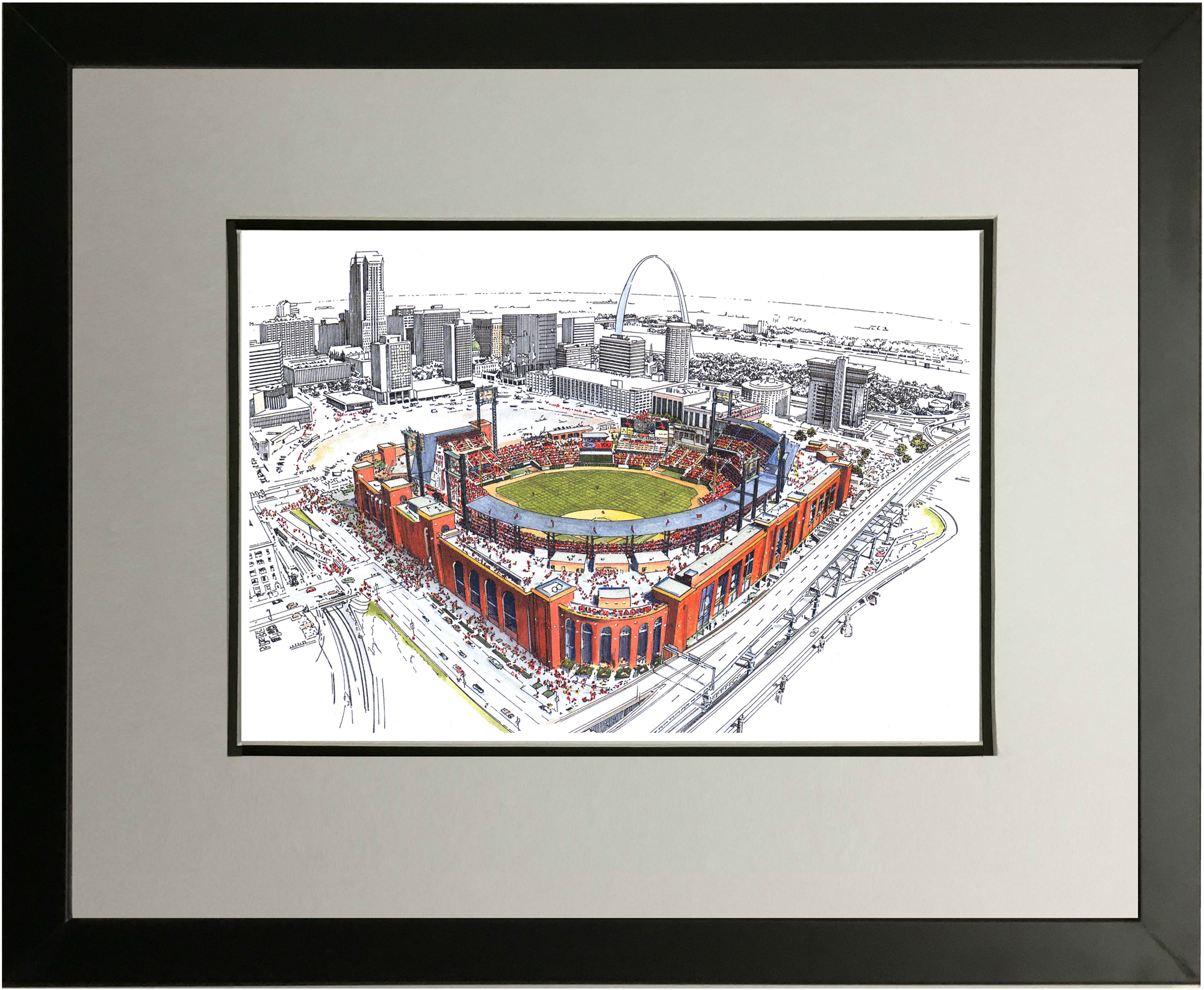 Busch Stadium St. Louis Cardinals Canvas Print - Baseball Stadium Canv -  Ducicanvas