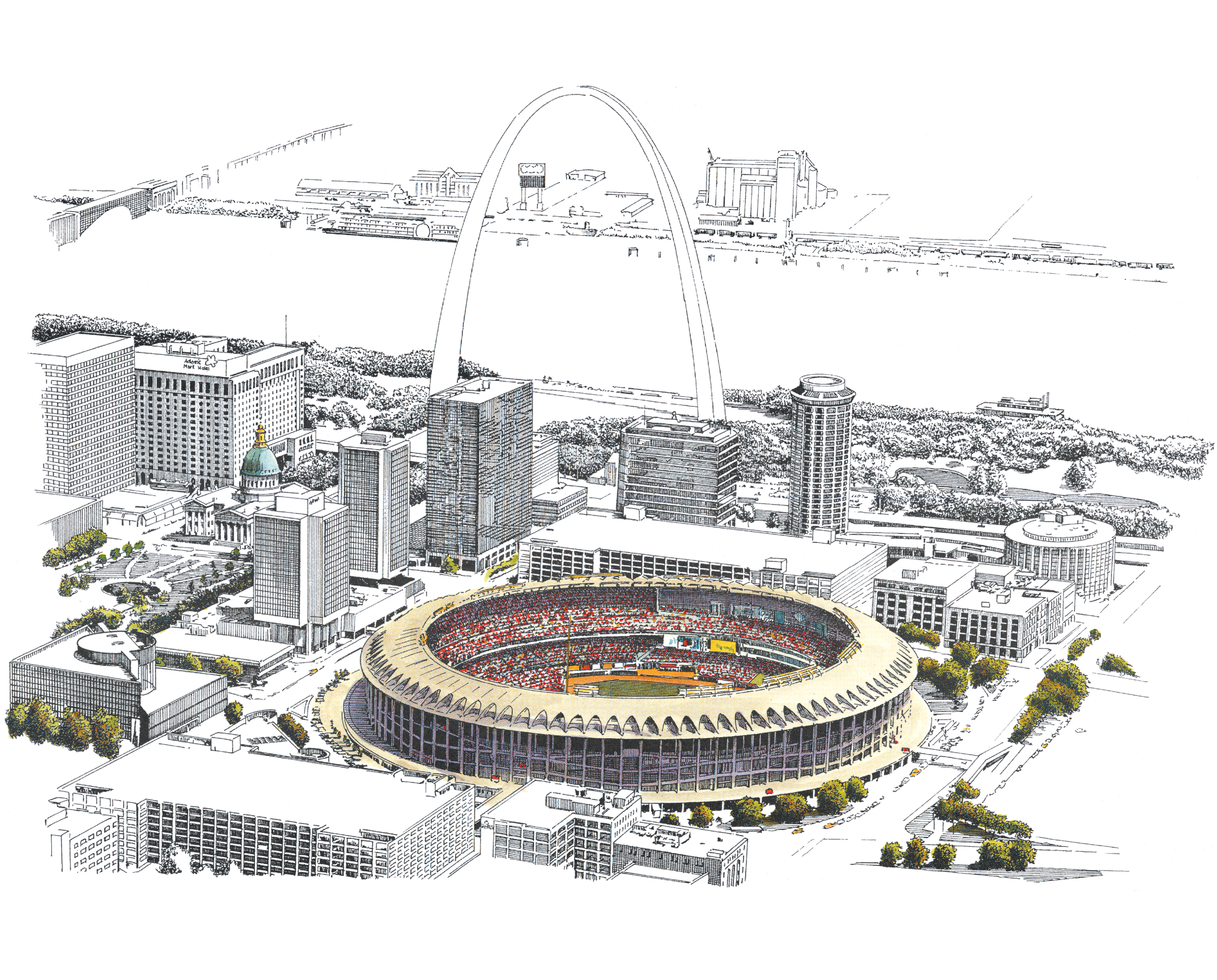 StLouis Cardinals Stadium Art Prints Busch Stadium Wall Art