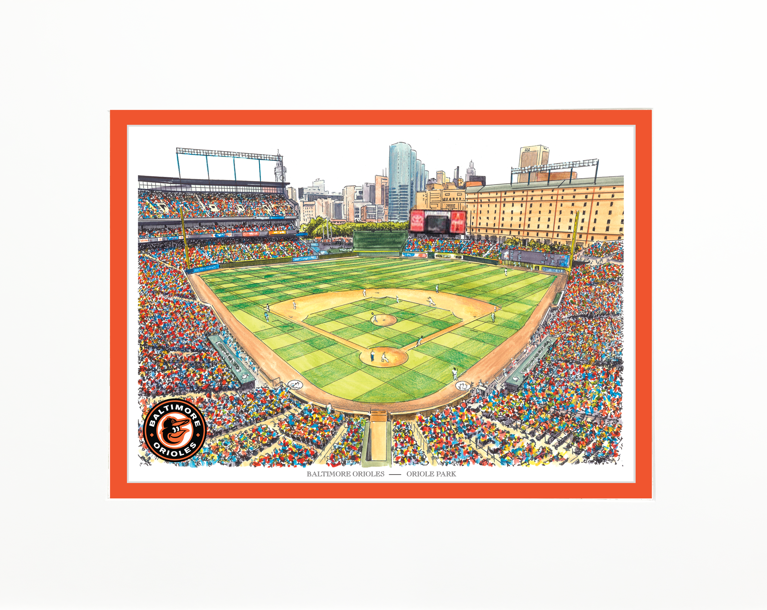 Baltimore Orioles LET'S GO O'S Rally Towel - Full color
