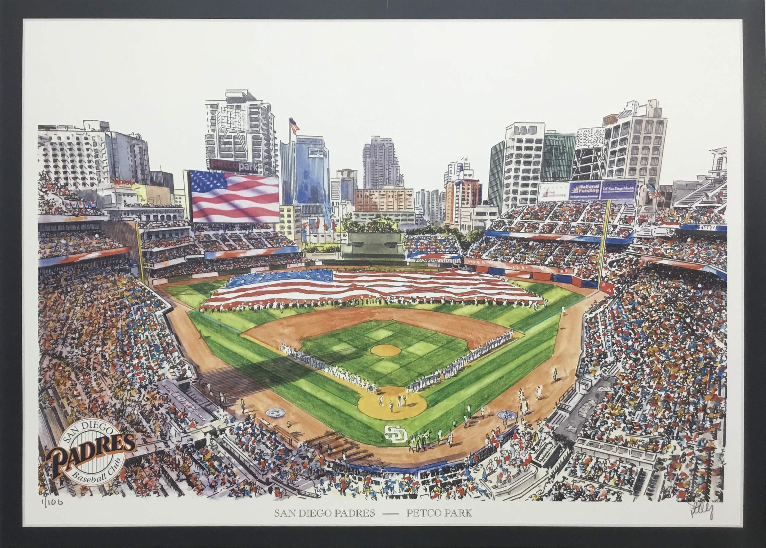 San Diego Padres – Petco Park LIMITED EDITION Art Print by John Stoeckley —  Reflections