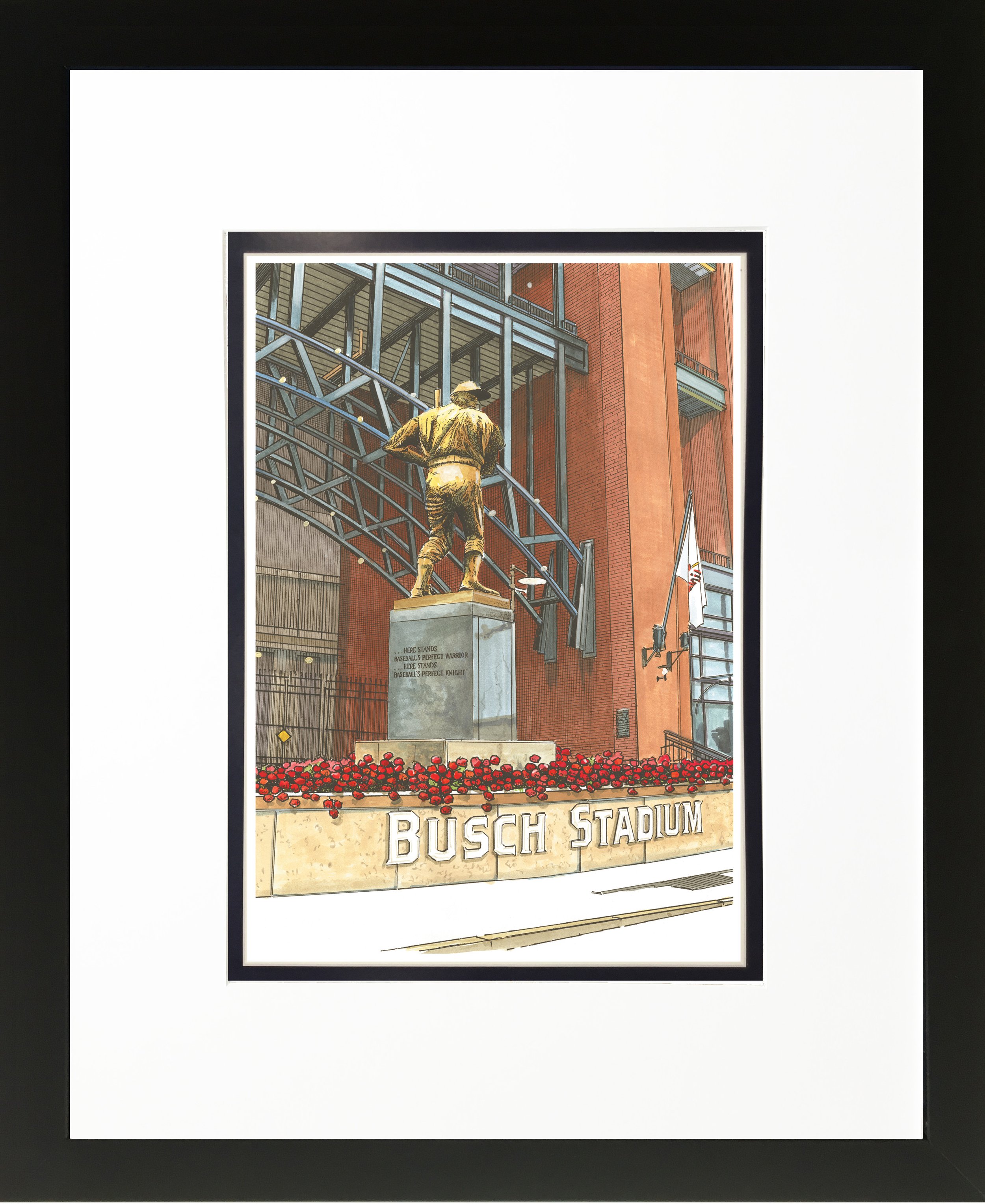 St Louis Cardinals – Former Busch Stadium LIMITED EDITION Pen and Ink and  Watercolor — Reflections