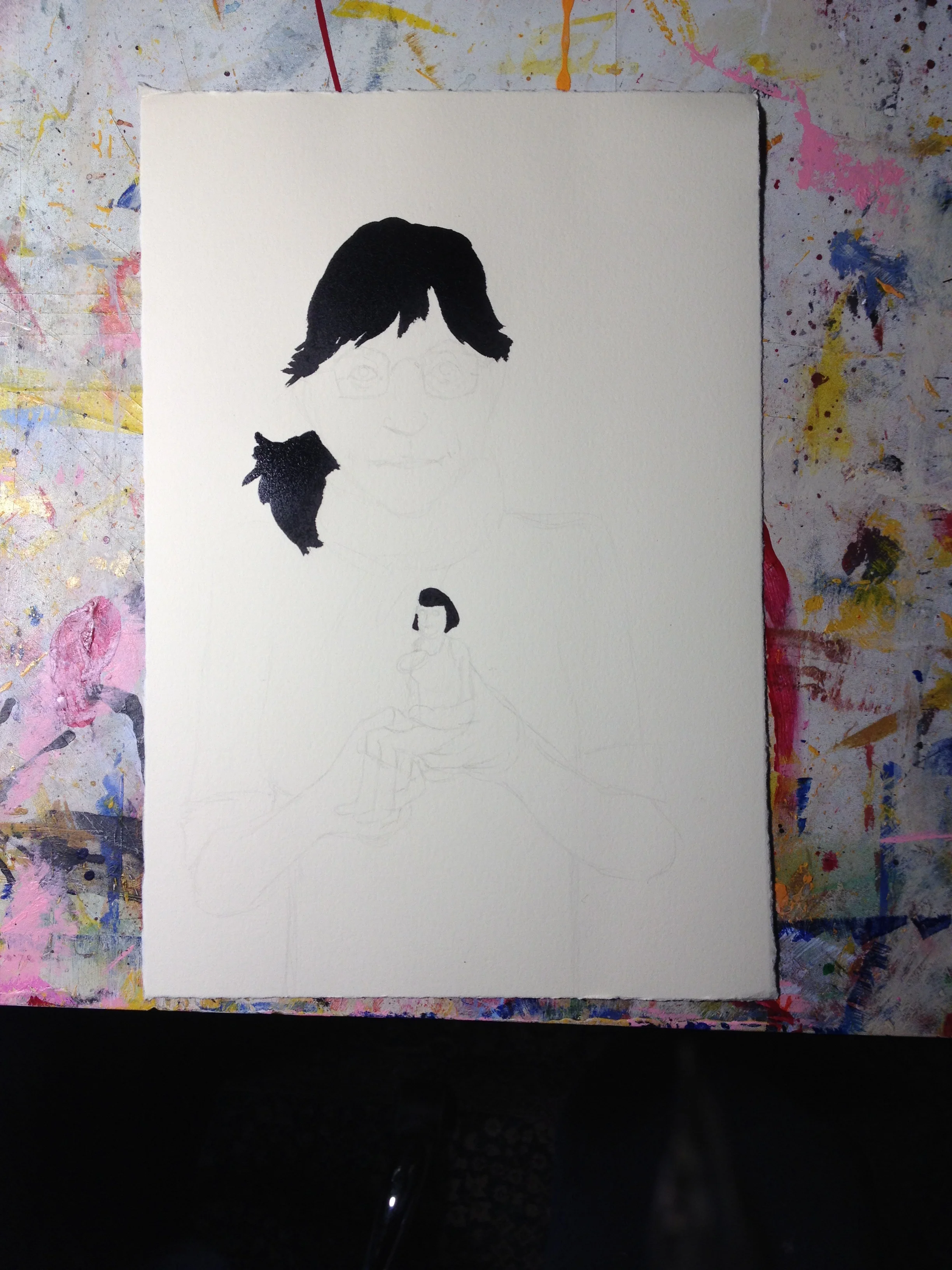  I gave them black hair. 