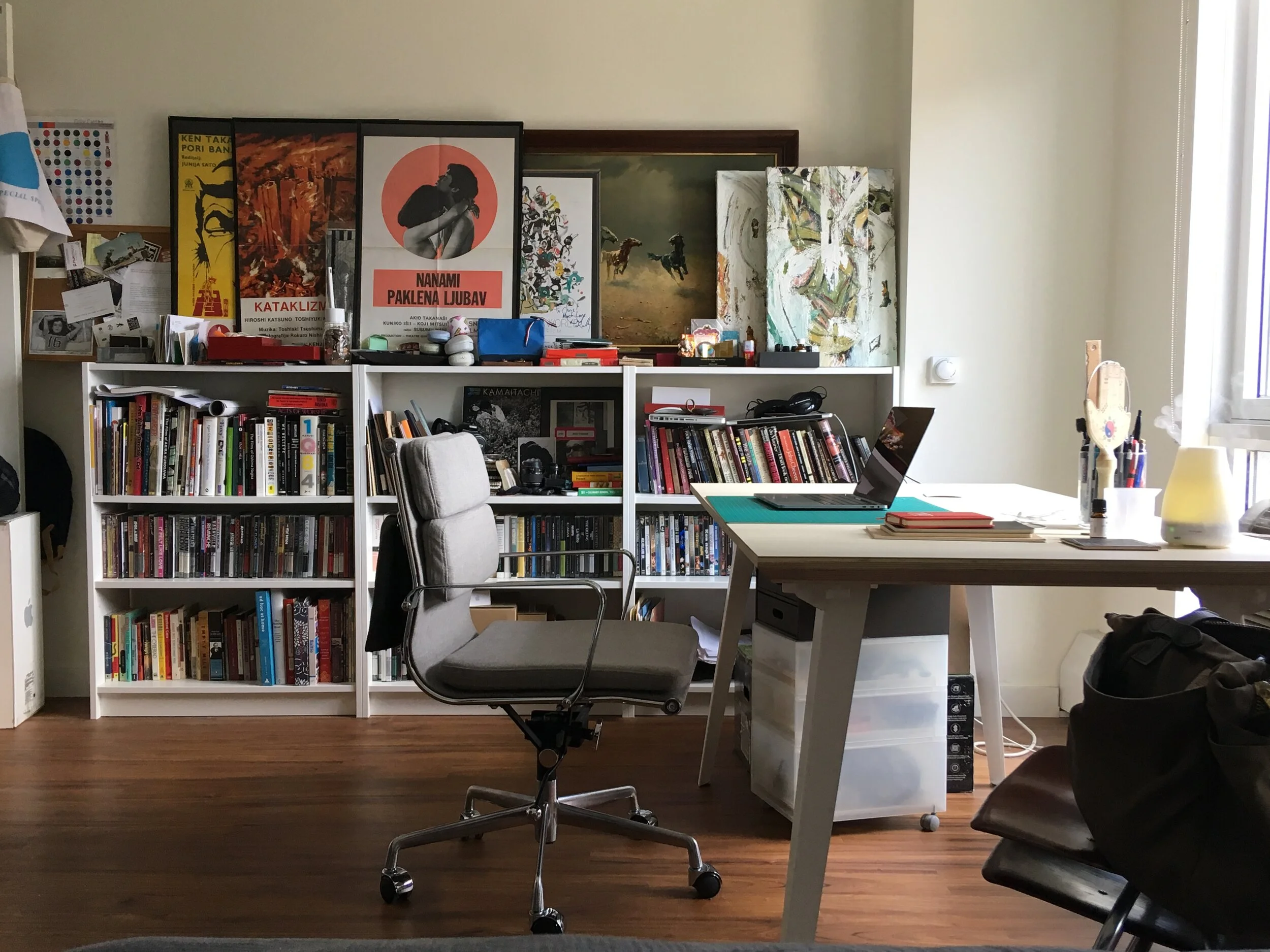 Chris Radcliff's work space