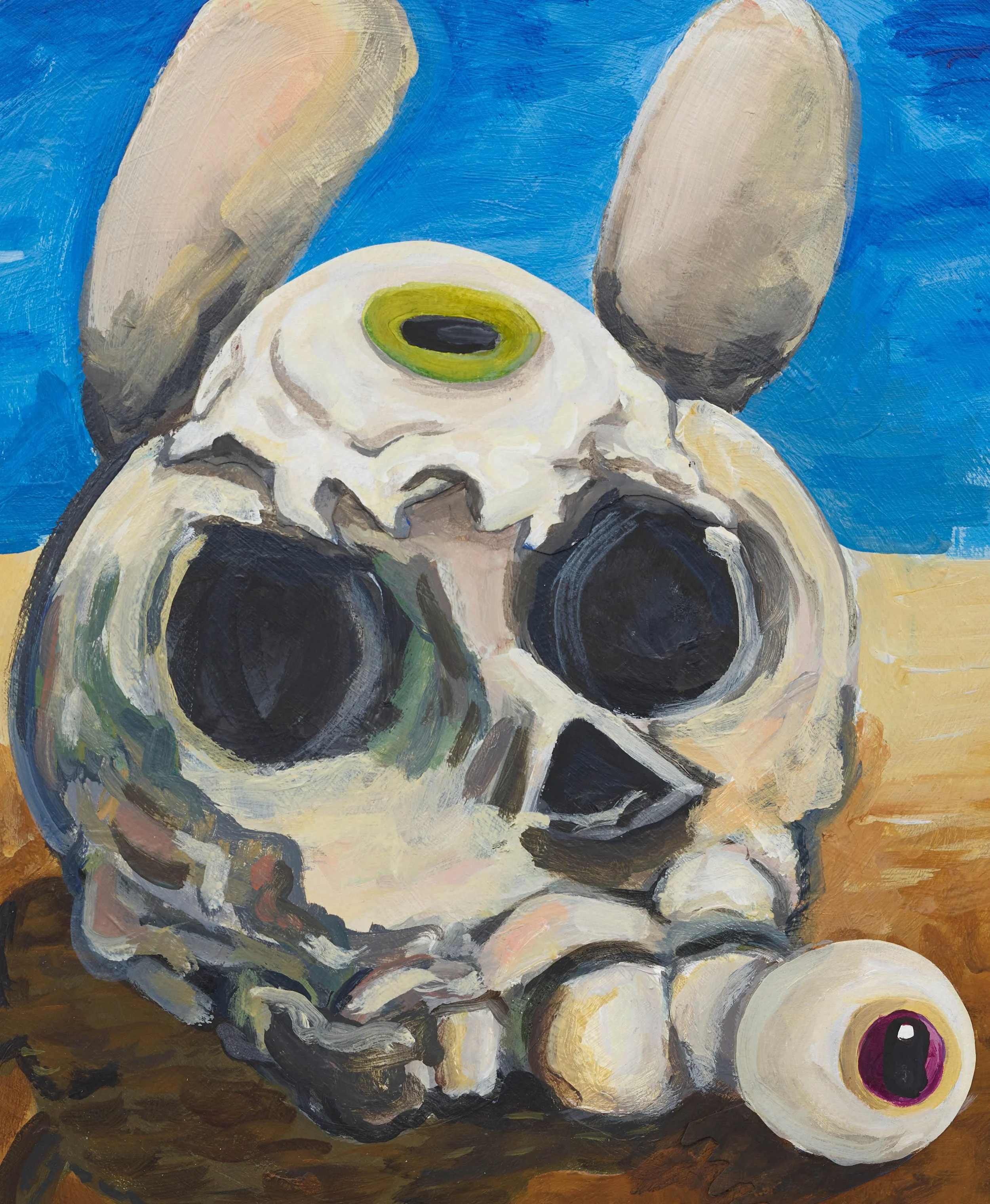 14_Rabbit_Skull_With_Eyeballs_20x20_2025_detail.jpg
