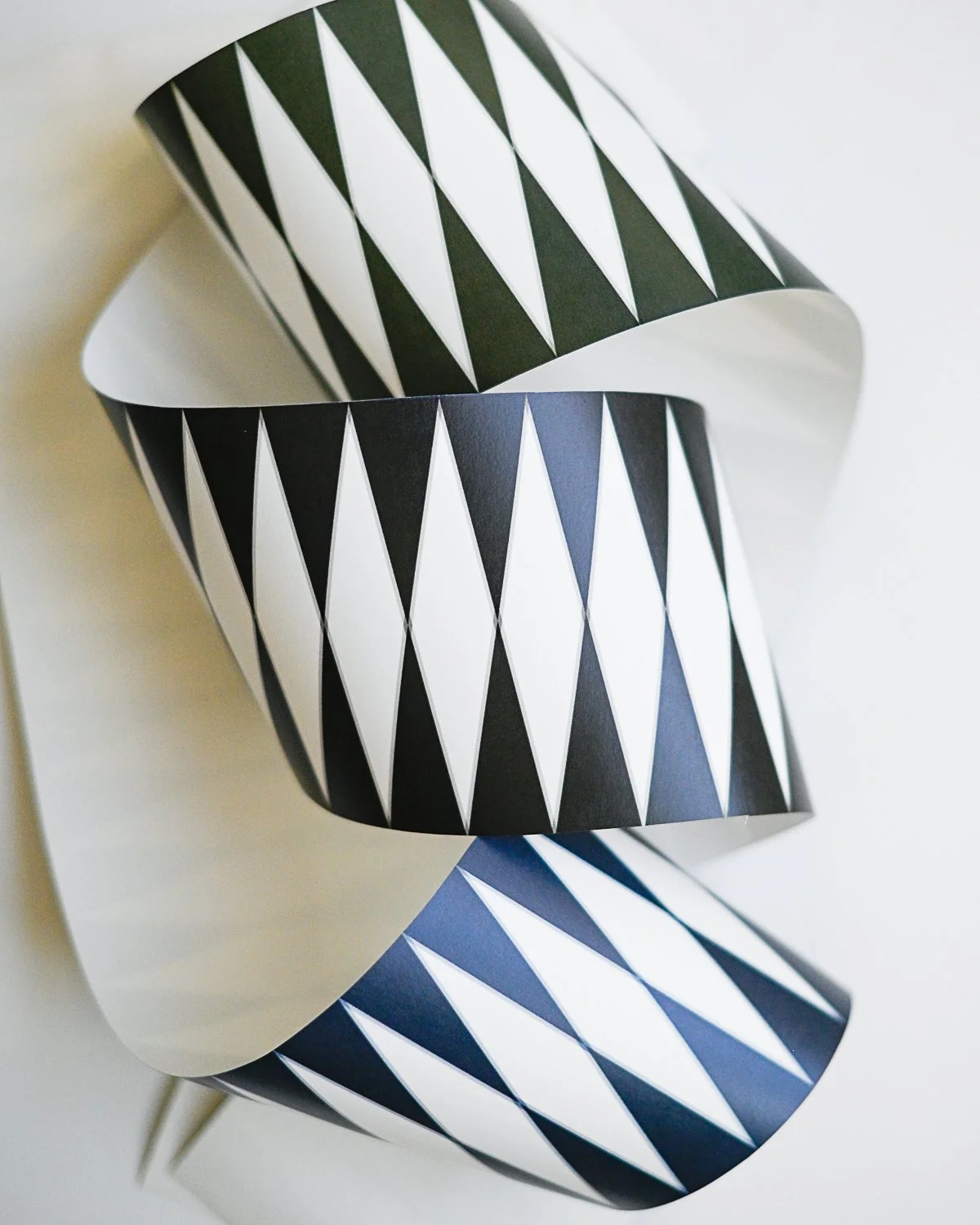 Harlequin Wallpaper Border Navy — MERINDA STUDIO