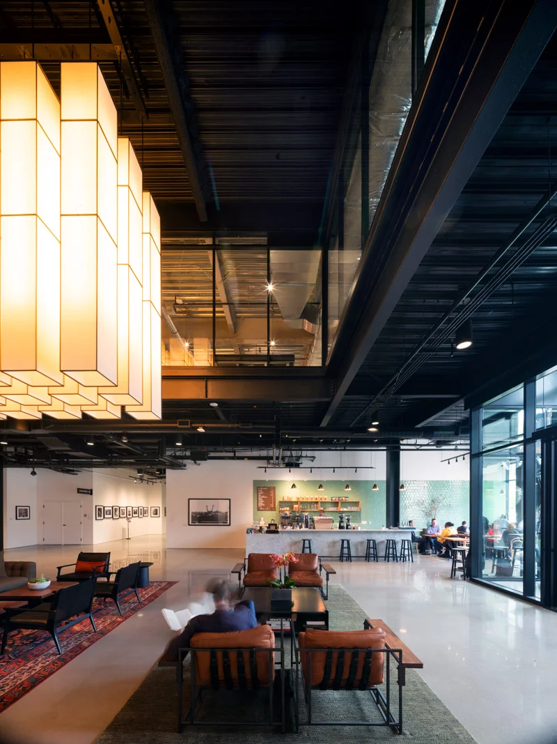 9th & Thomas lobby photo by Nic Lehoux.