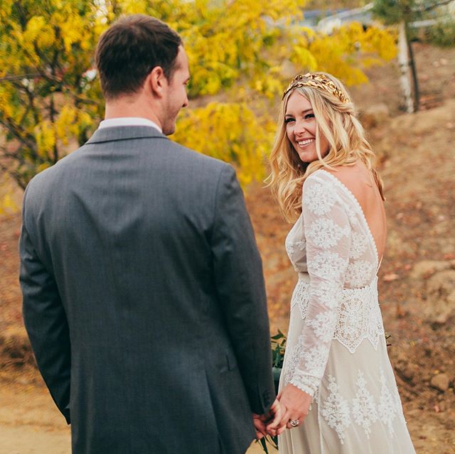 Happy 3 year anniversary to the Ruths! 💛 Looking through your photos, remembering all the intricate details and how we got the most PERFECT fall weather, ever (Megan&rsquo;s dream come true). I loved being photographer, and doubling as your bridesma