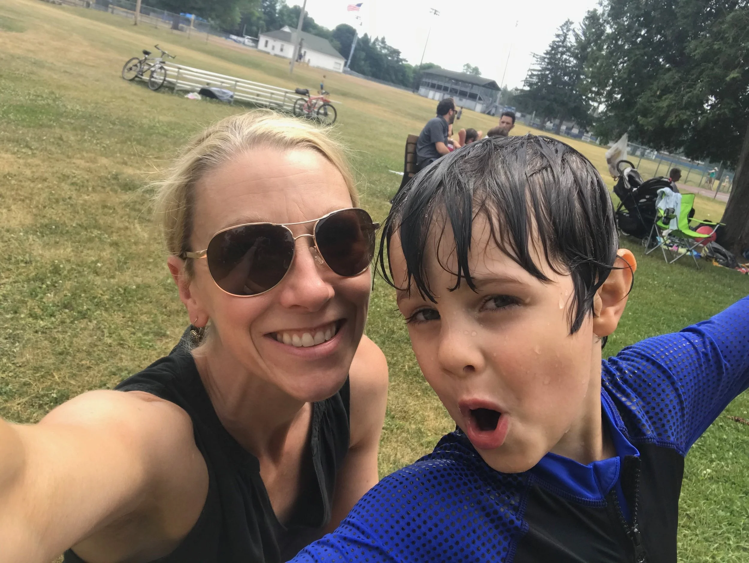 Out at East Side Rec for Theodores Kindergarten Picnic