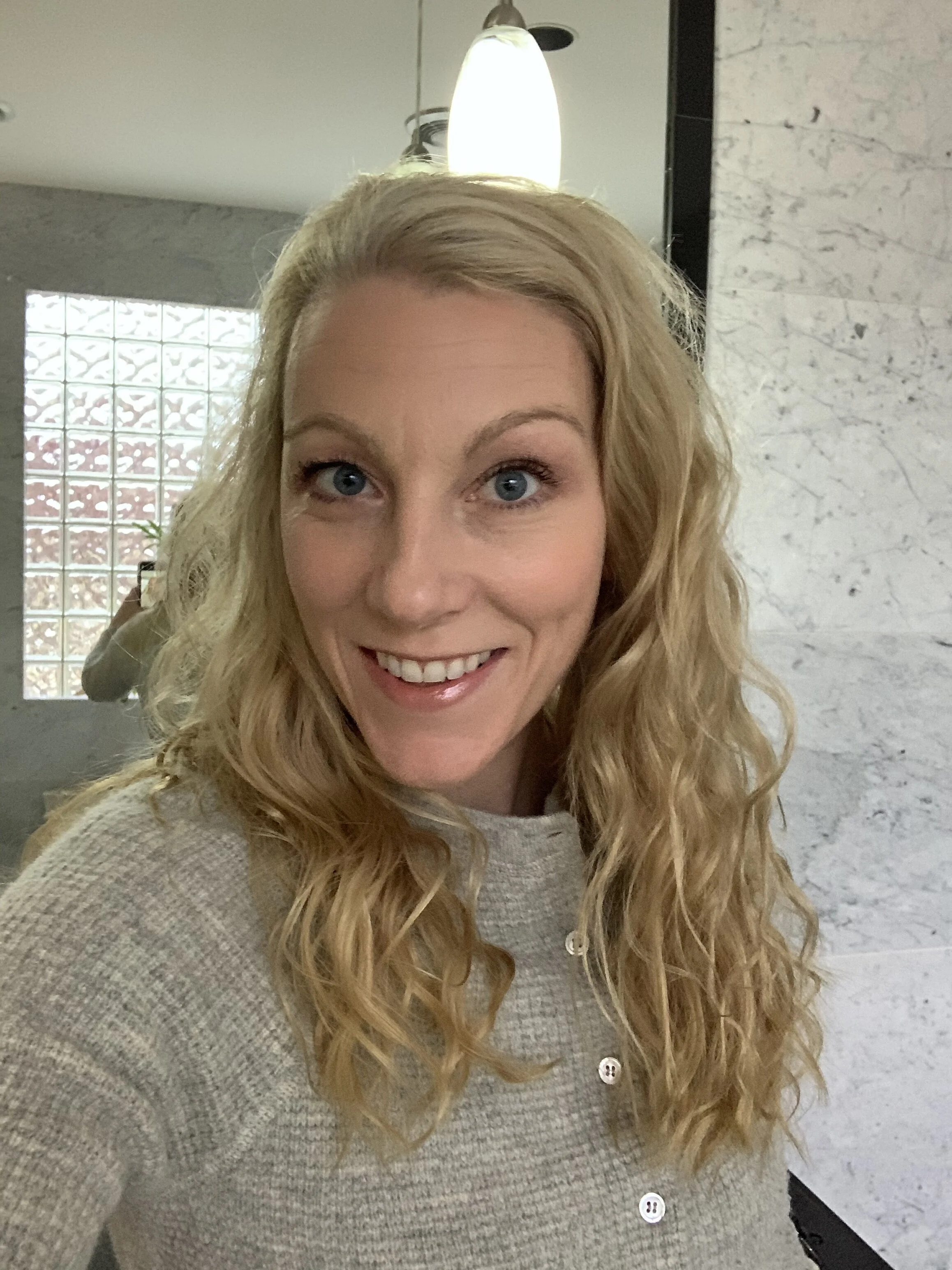 Hey that’s me! ……on a good hair day I might add.