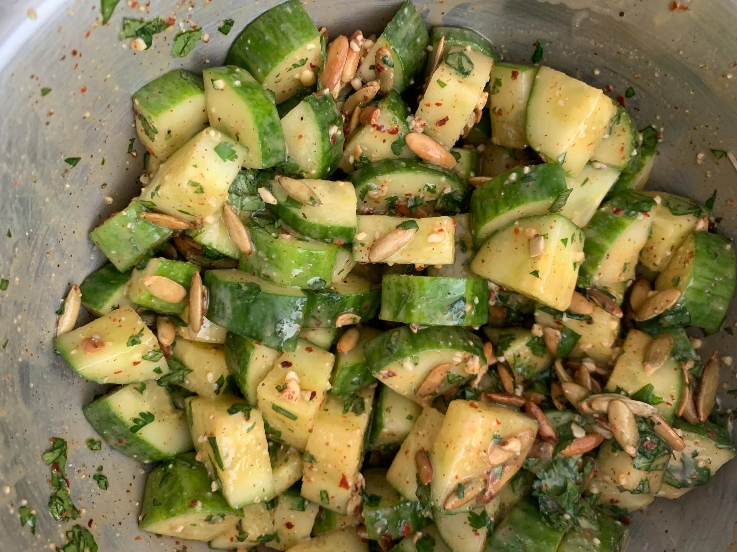 Cucumber Pepita Salad