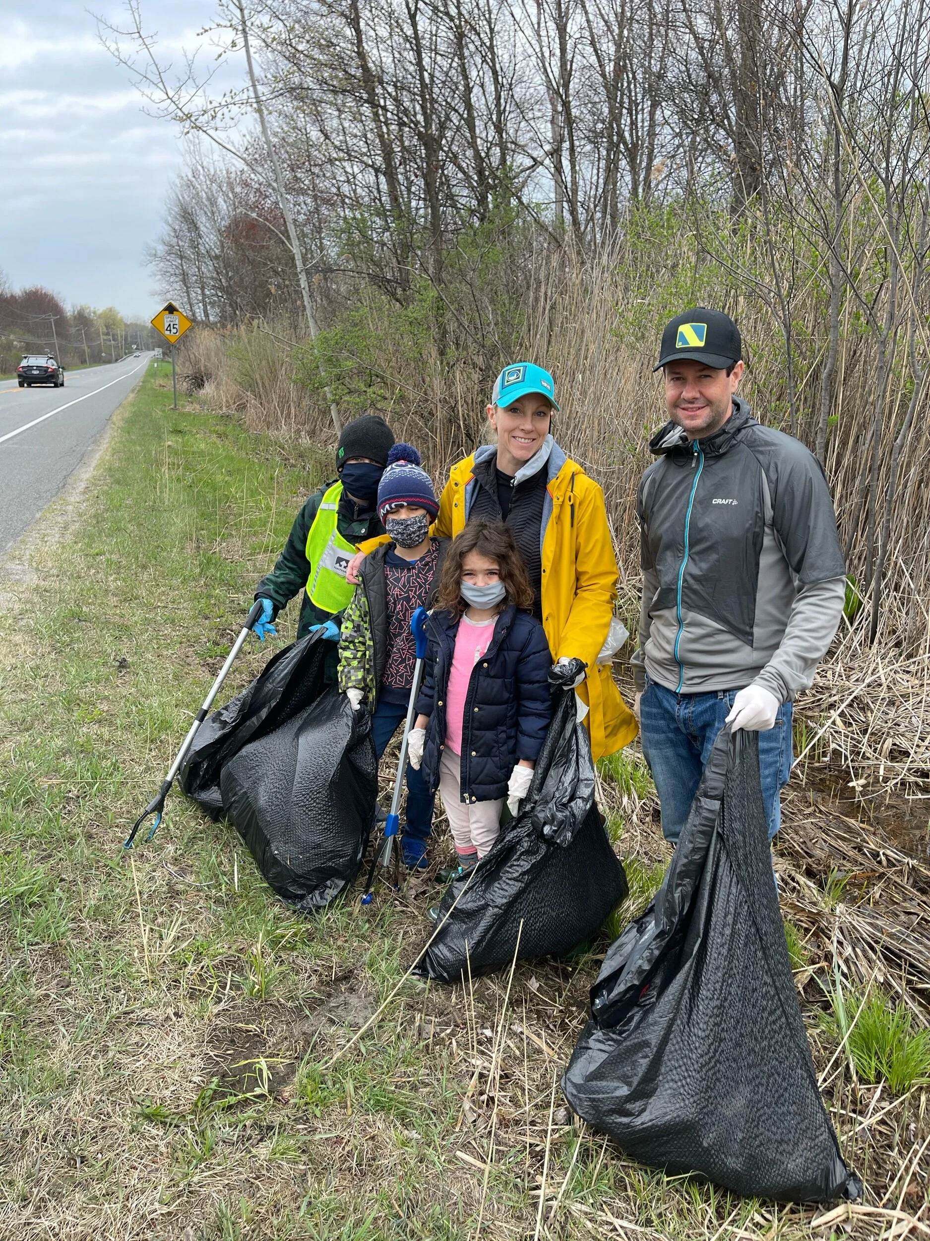 We joined forces with Sustainable Saratoga for a community wide clean up.  Picking up plastic and other waste from entering the nearby waterways to prevent micro-plastics from harming our water supply or any wildlife.
