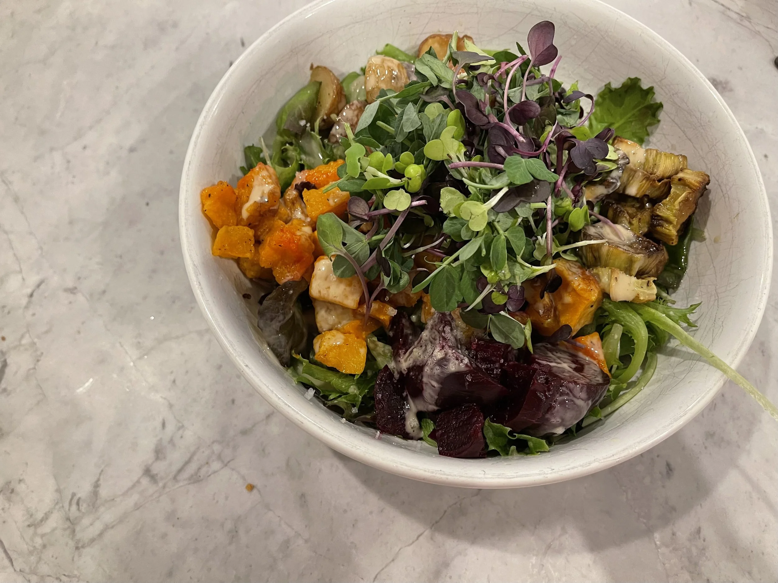 Roasted Root Vegetable Protein Bowls