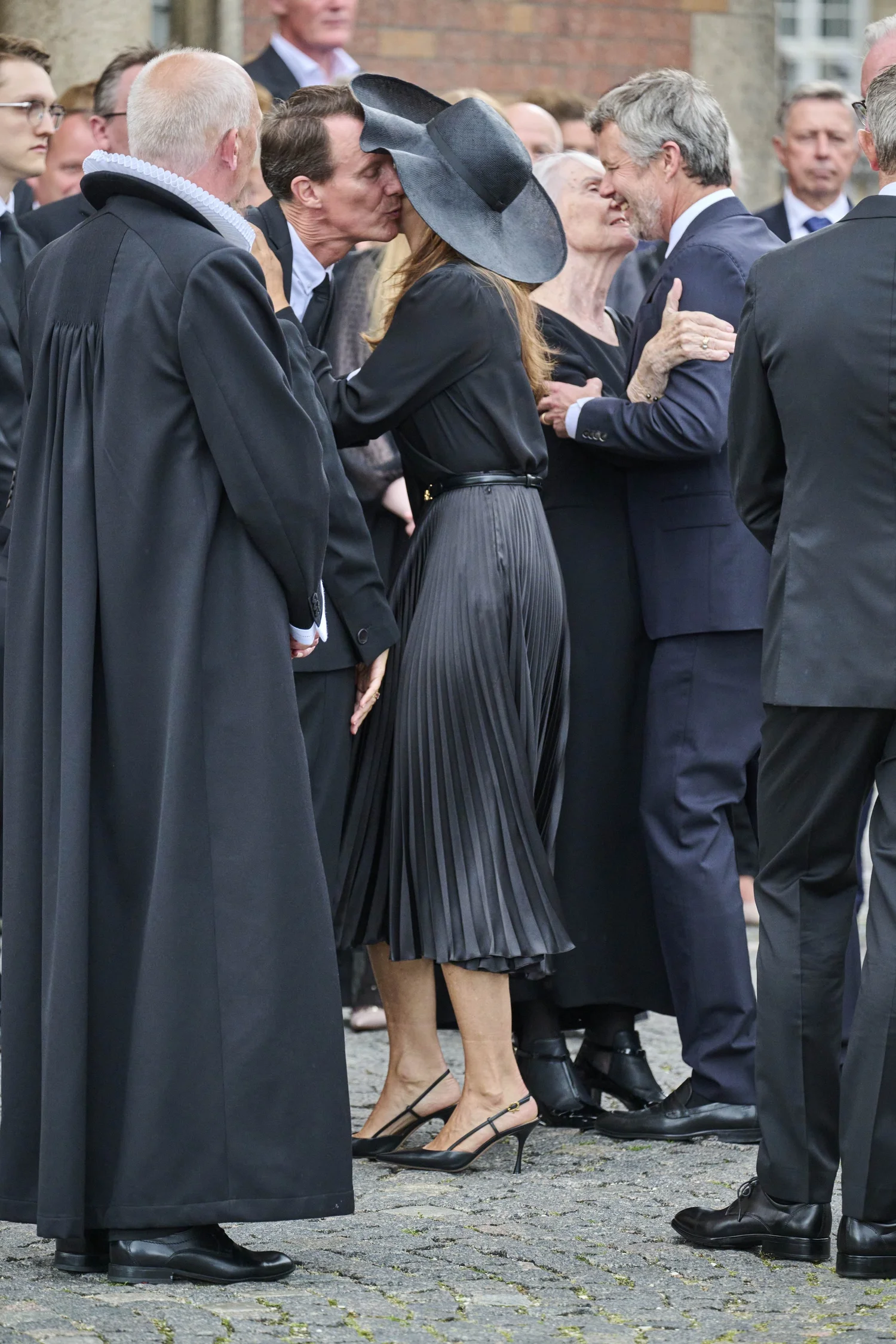 The King and Queen of Denmark Attend Funeral of Former Chief of Court