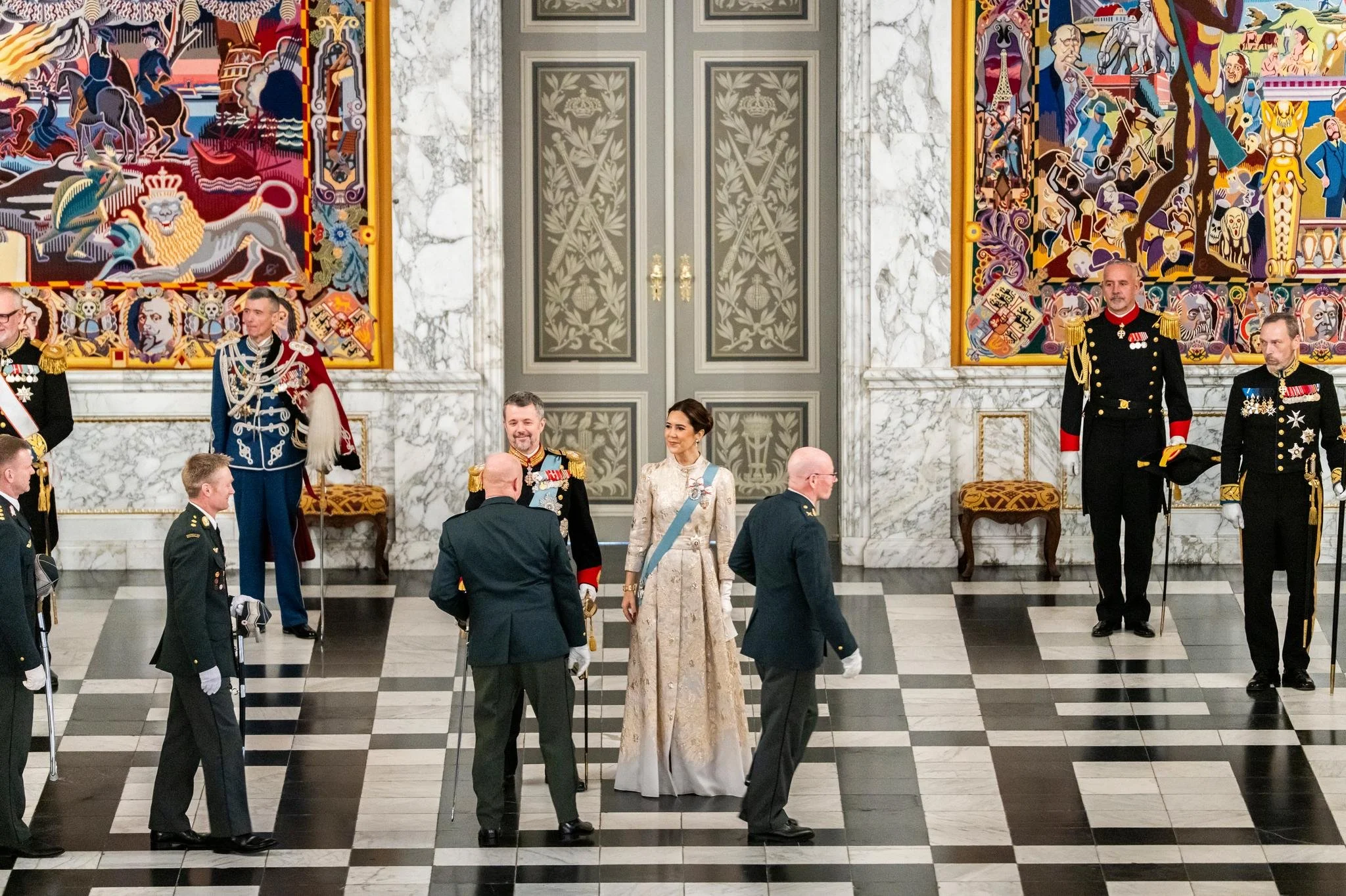 The King and Queen of Denmark Host the 2026 New Year Reception for ...