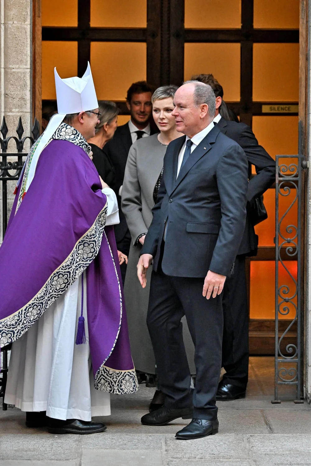 The Princely Family of Monaco Attend Mass in Memory of Prince Rainier ...