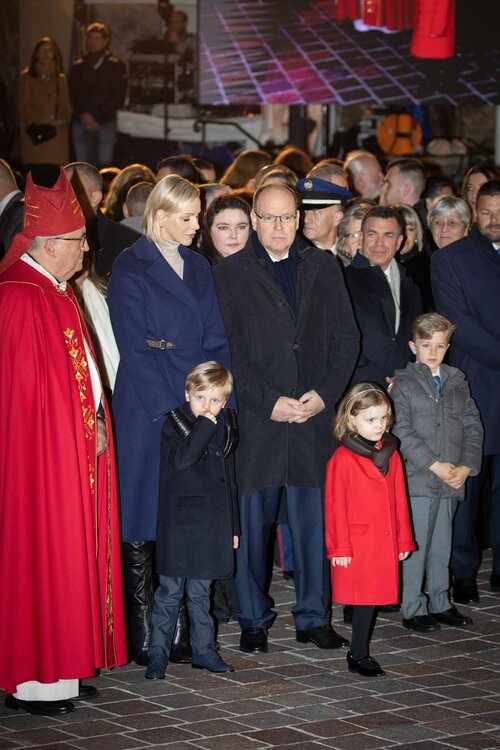 The Prince and Princess of Monaco Attend Sainte-Devote Celebrations ...