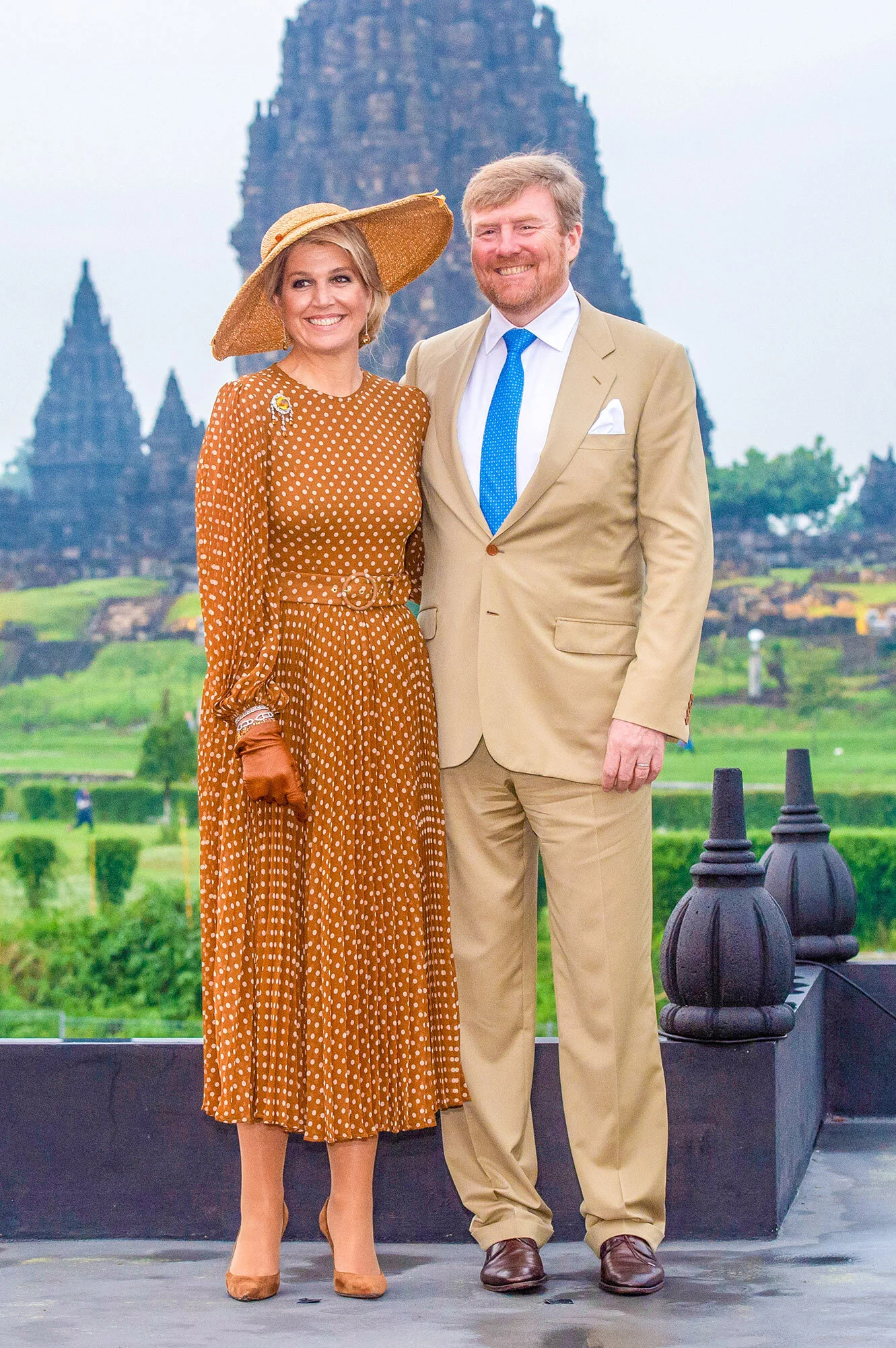 The King and Queen of the Netherlands' Visit Prambanan Temple