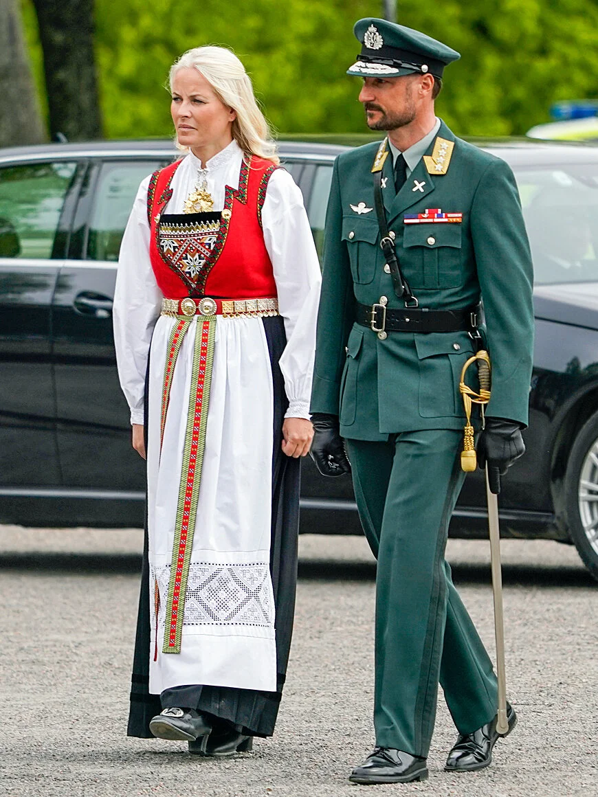 The Crown Princely Couple of Norway  Commemorates VE Day